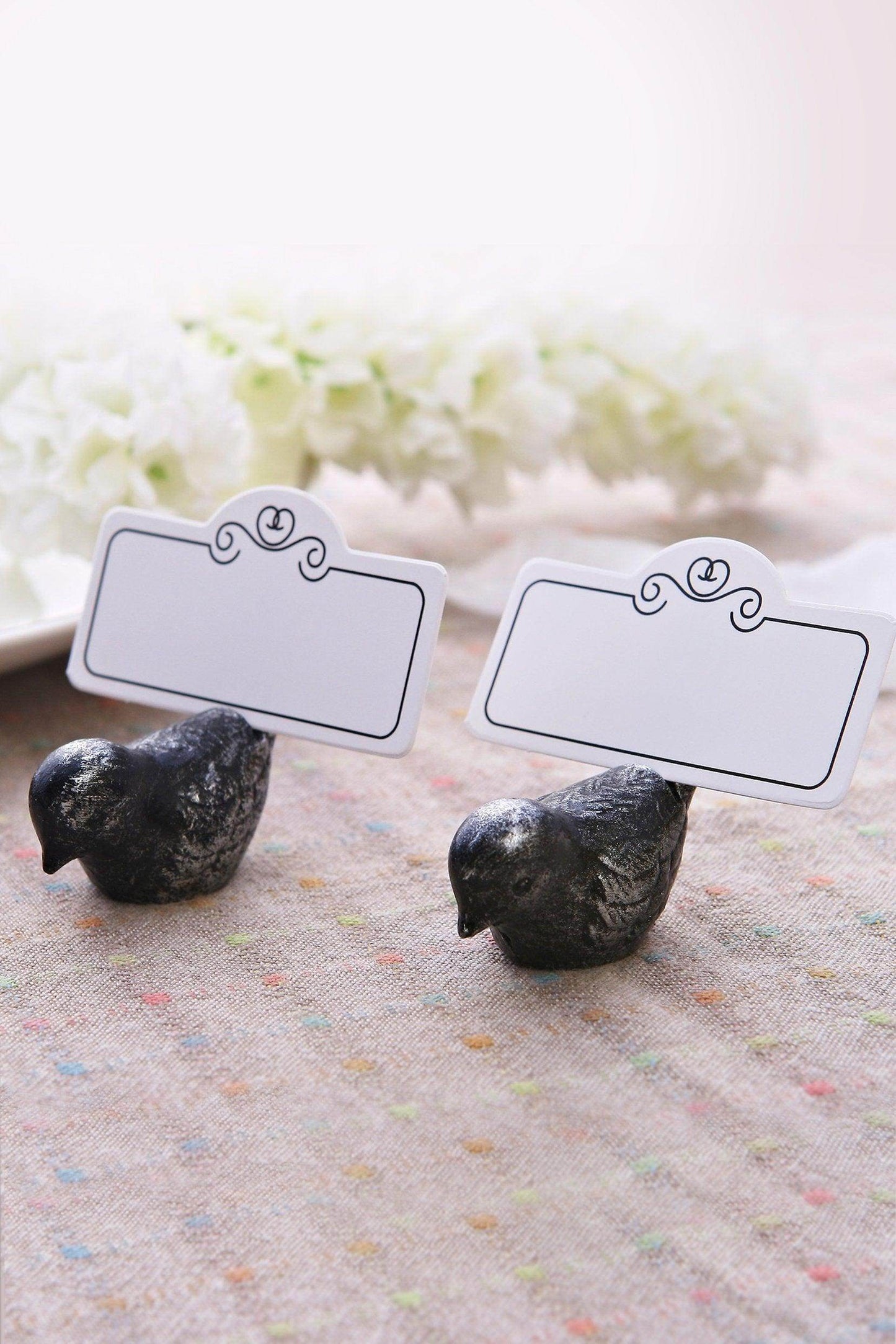 Antiqued Bird Place Card Holder CGF0205 (Set of 6 pcs) - COCOMELODY