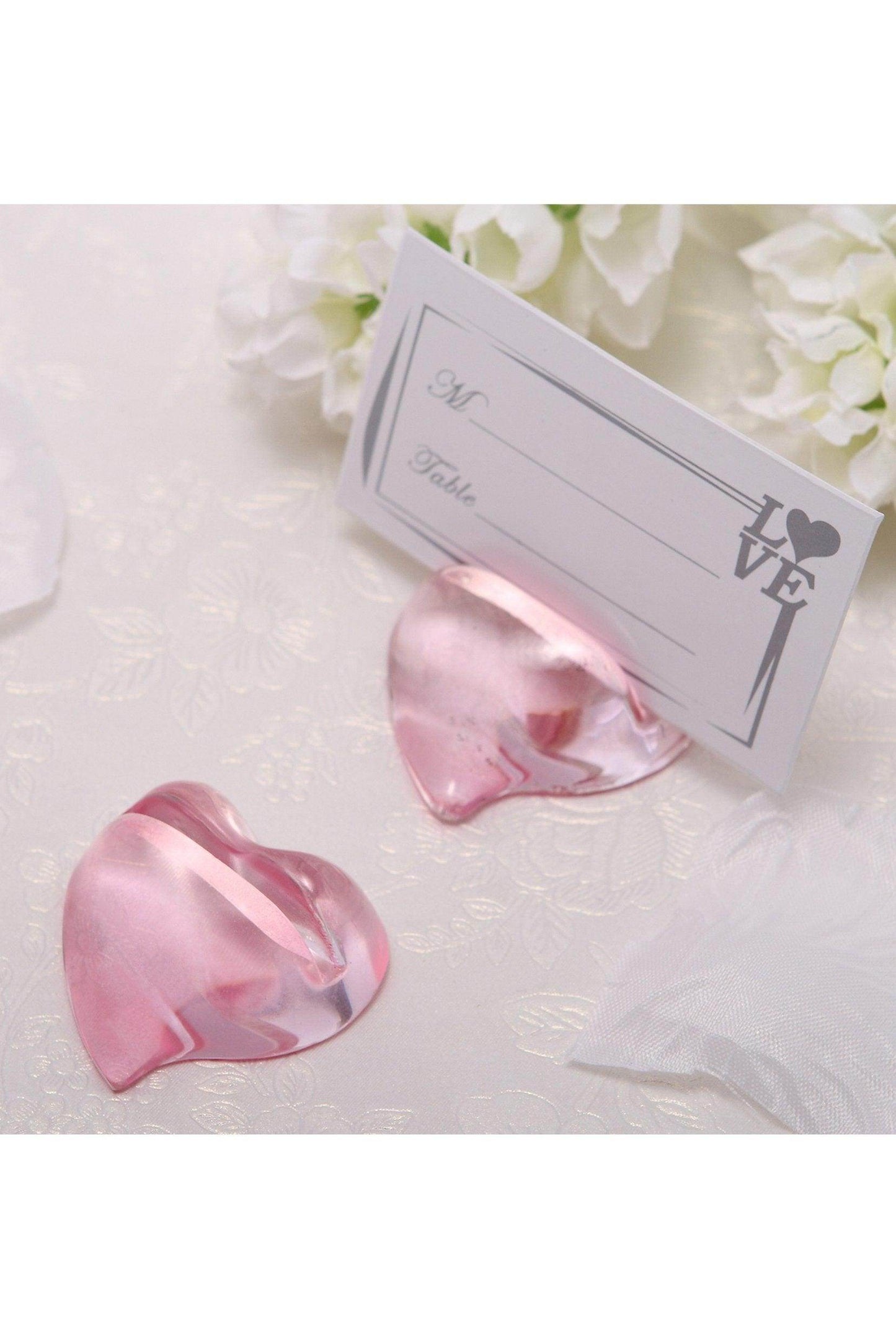 Crystal Heart Place Card Holders CGF0218 (Set of 6 pcs) - COCOMELODY