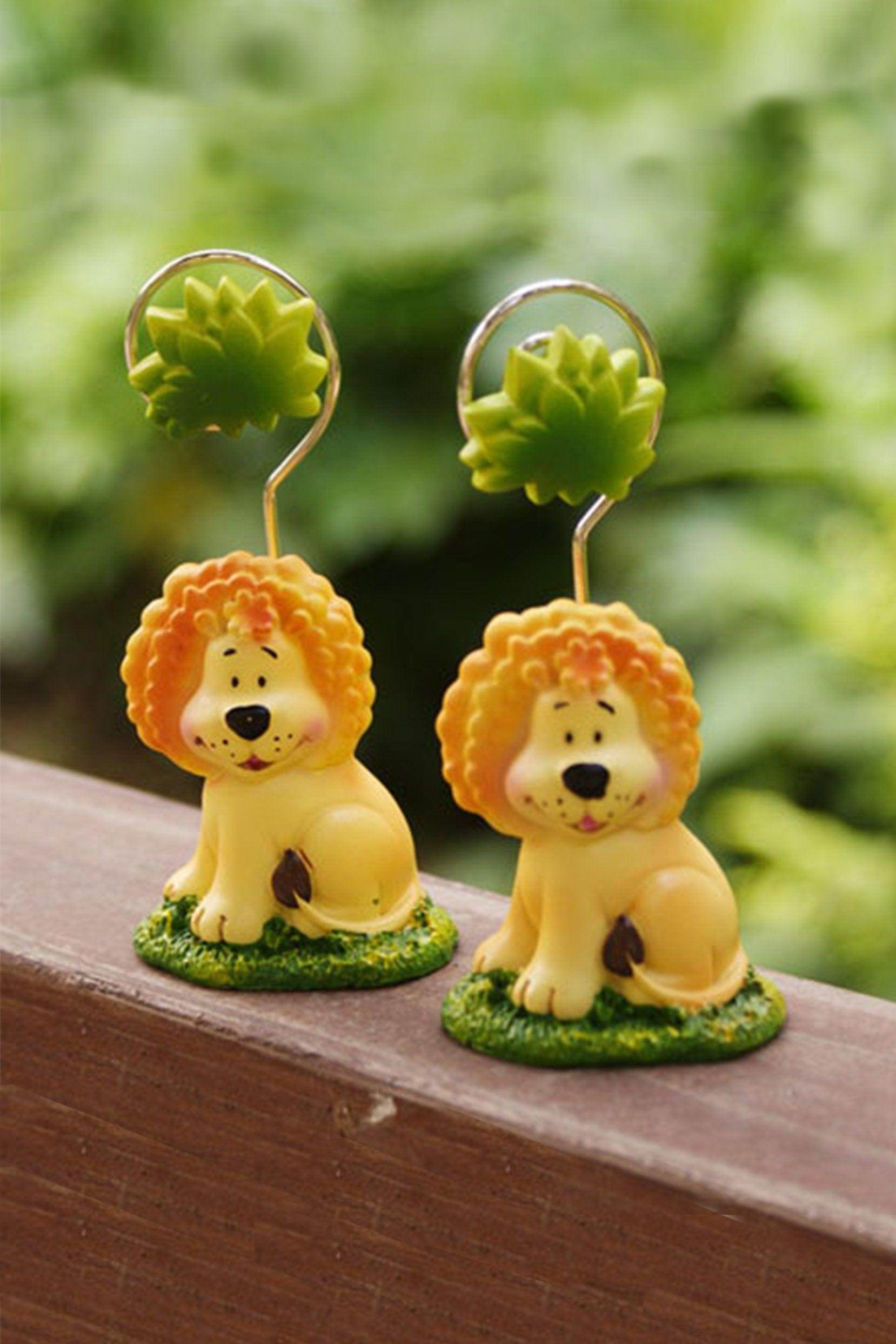 Born to be Wild Baby Lion Place Card Holders CGF0219 (Set of 6 pcs) - COCOMELODY