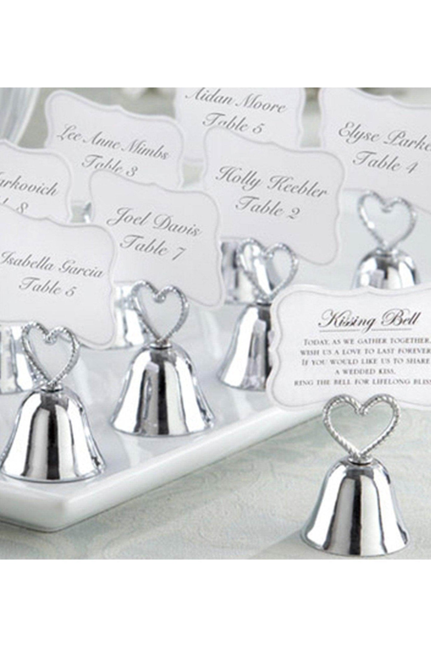 Kissing Bells Wedding Place Card Holders CGF0220 (Set of 6 pcs) - COCOMELODY
