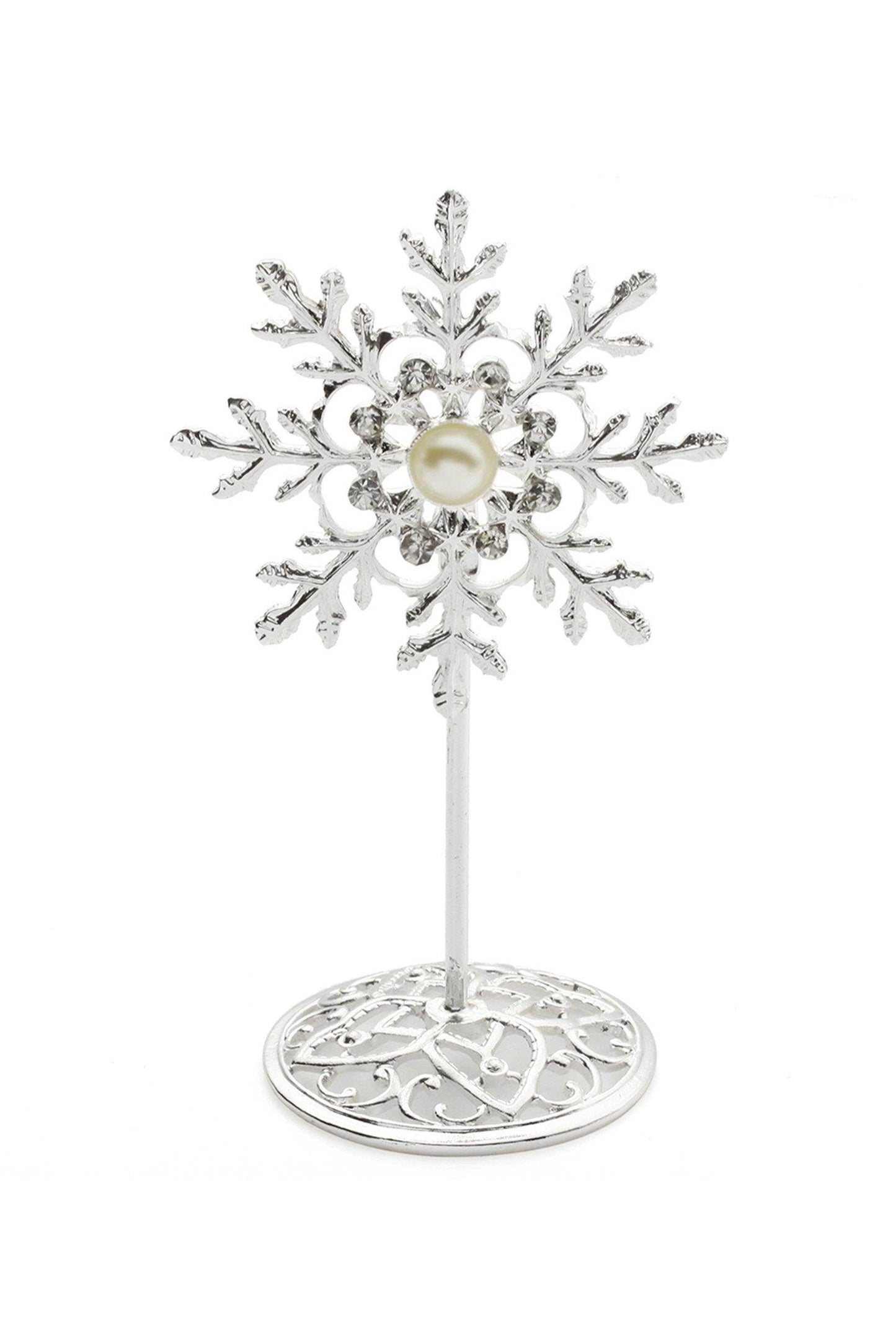 Snowflake Shaped Picture Holder Clip for Centerpiece CGF0221 (Set of 1 pcs) - COCOMELODY