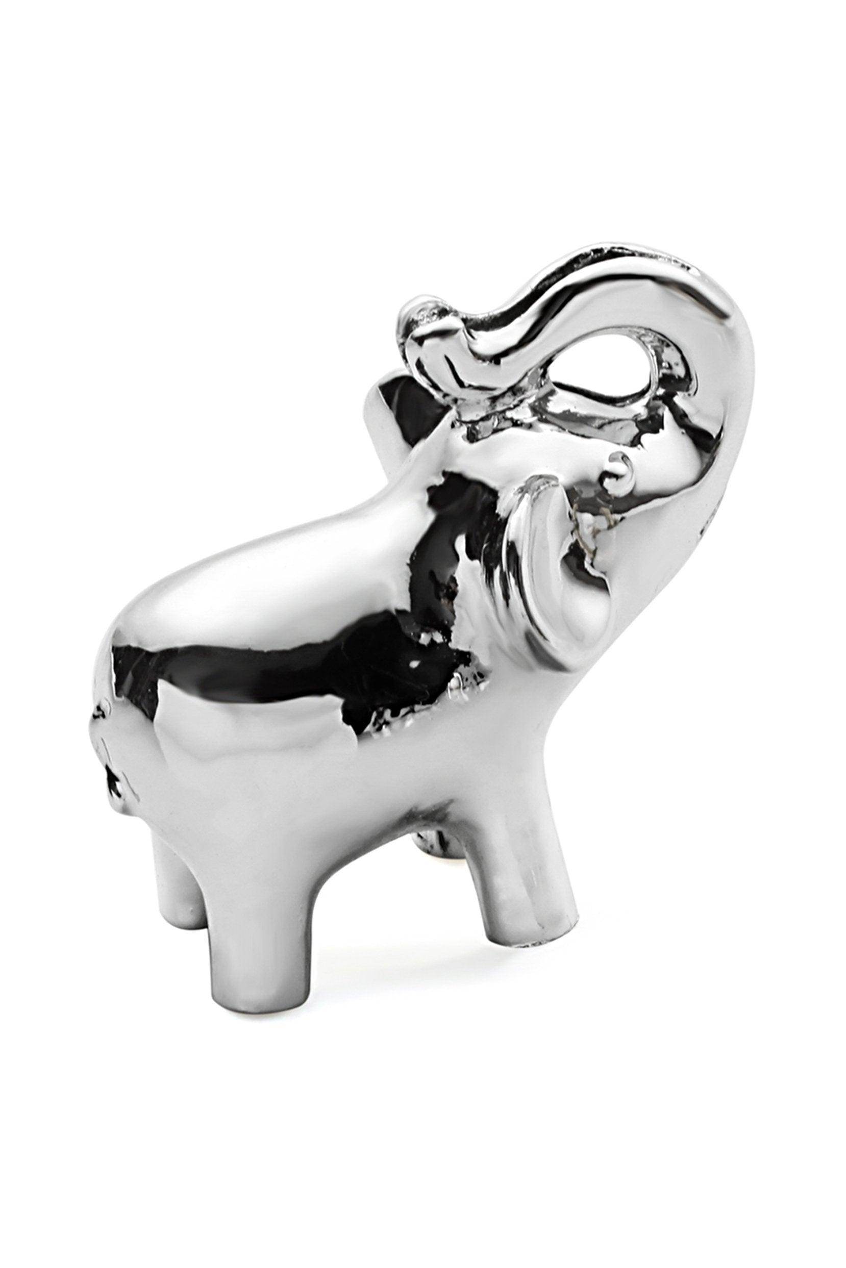 Silver Finish Elephant Placecard Holders CGF0226 (Set of 6 pcs) - COCOMELODY