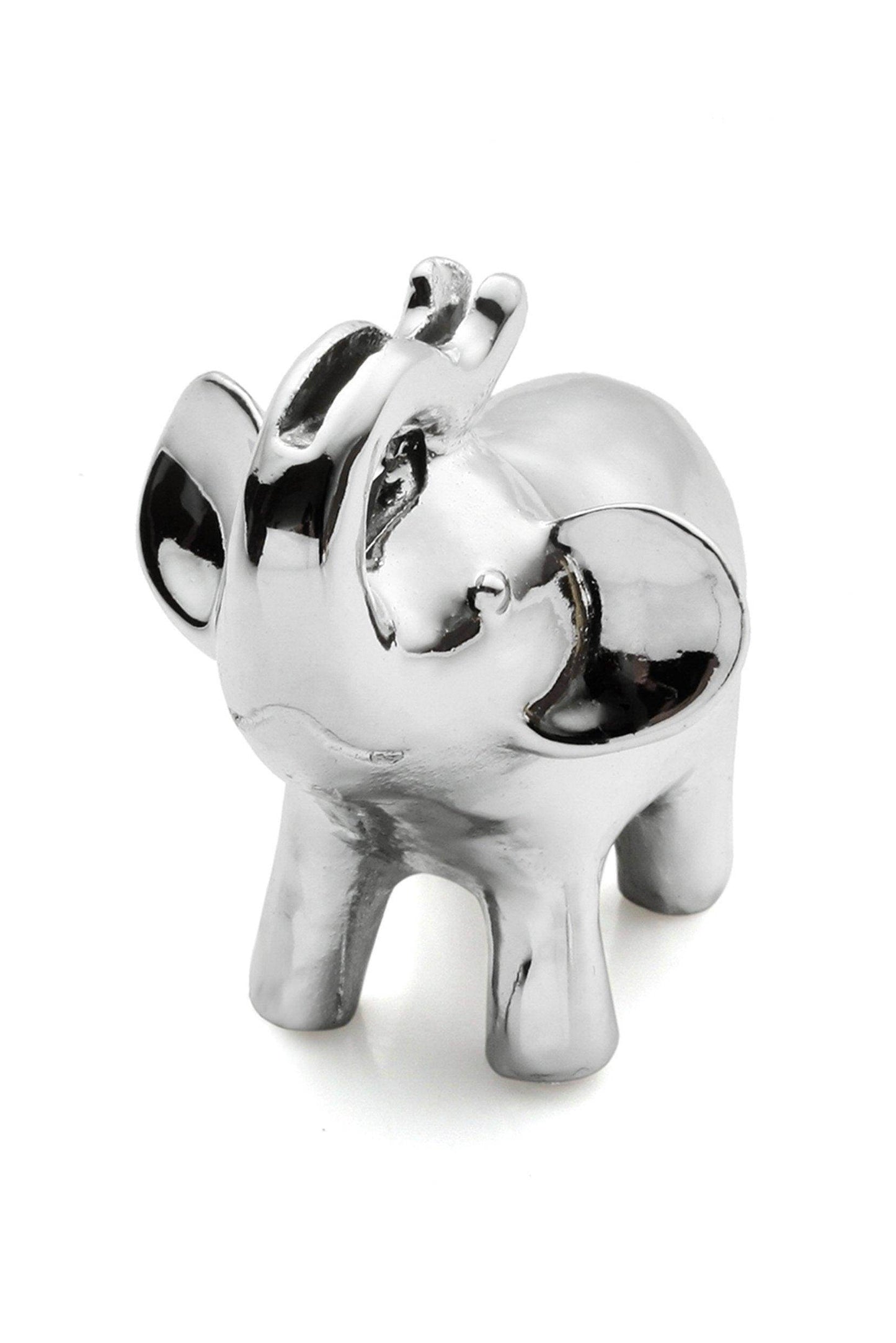 Silver Finish Elephant Placecard Holders CGF0226 (Set of 6 pcs) - COCOMELODY