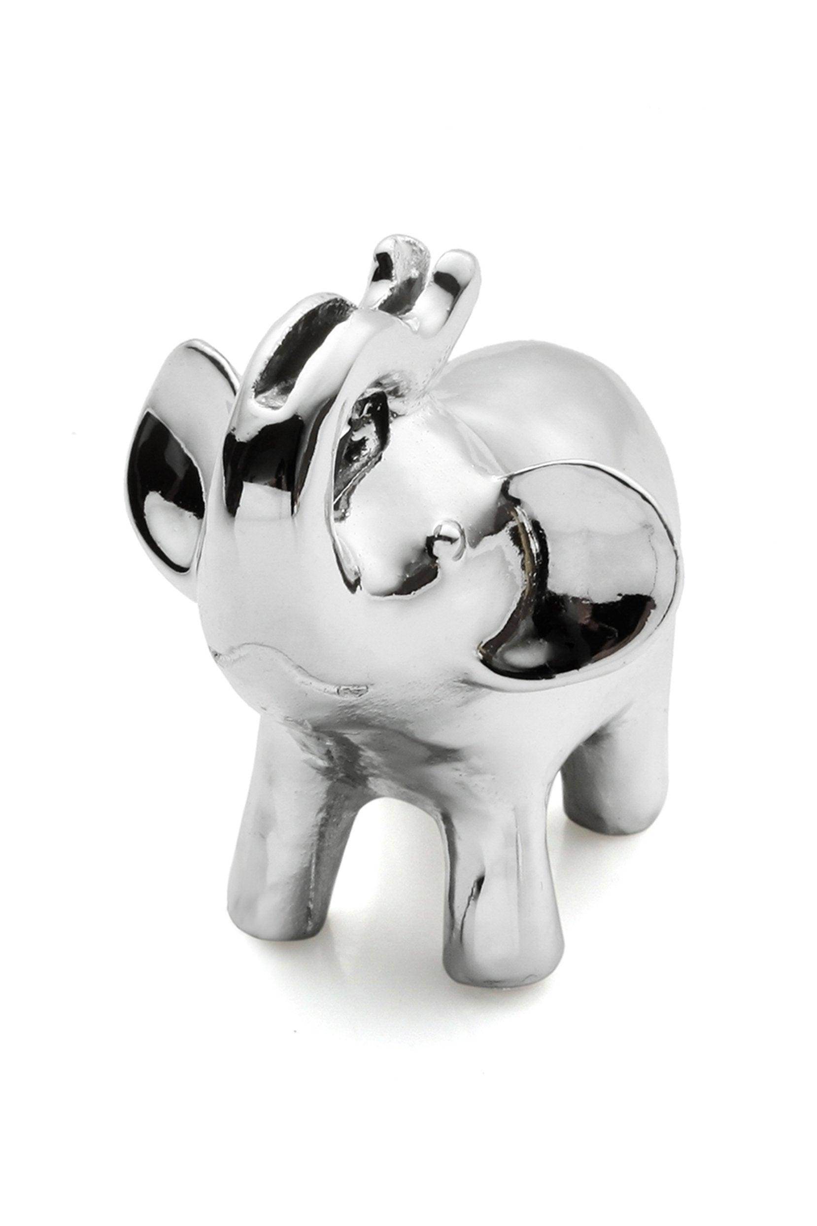 Silver Finish Elephant Placecard Holders CGF0226 (Set of 6 pcs) - COCOMELODY