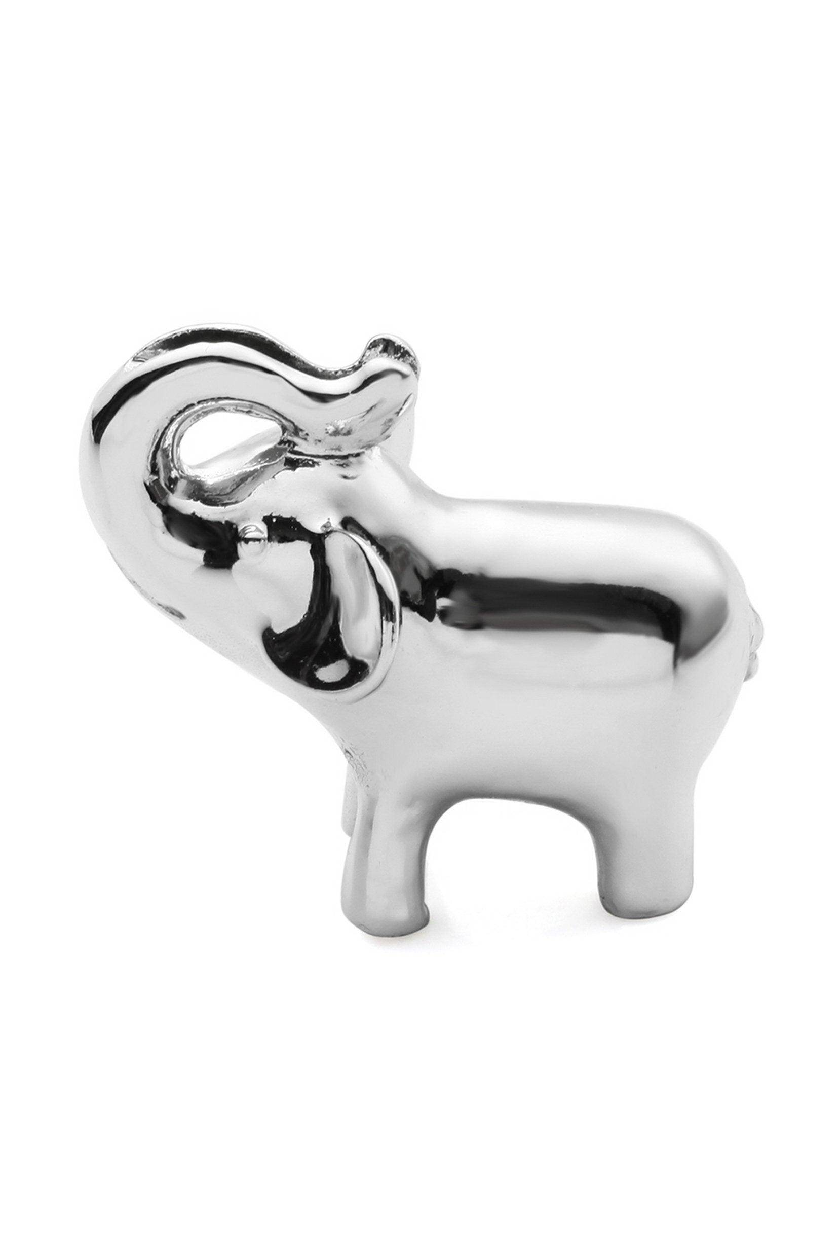 Silver Finish Elephant Placecard Holders CGF0226 (Set of 6 pcs) - COCOMELODY