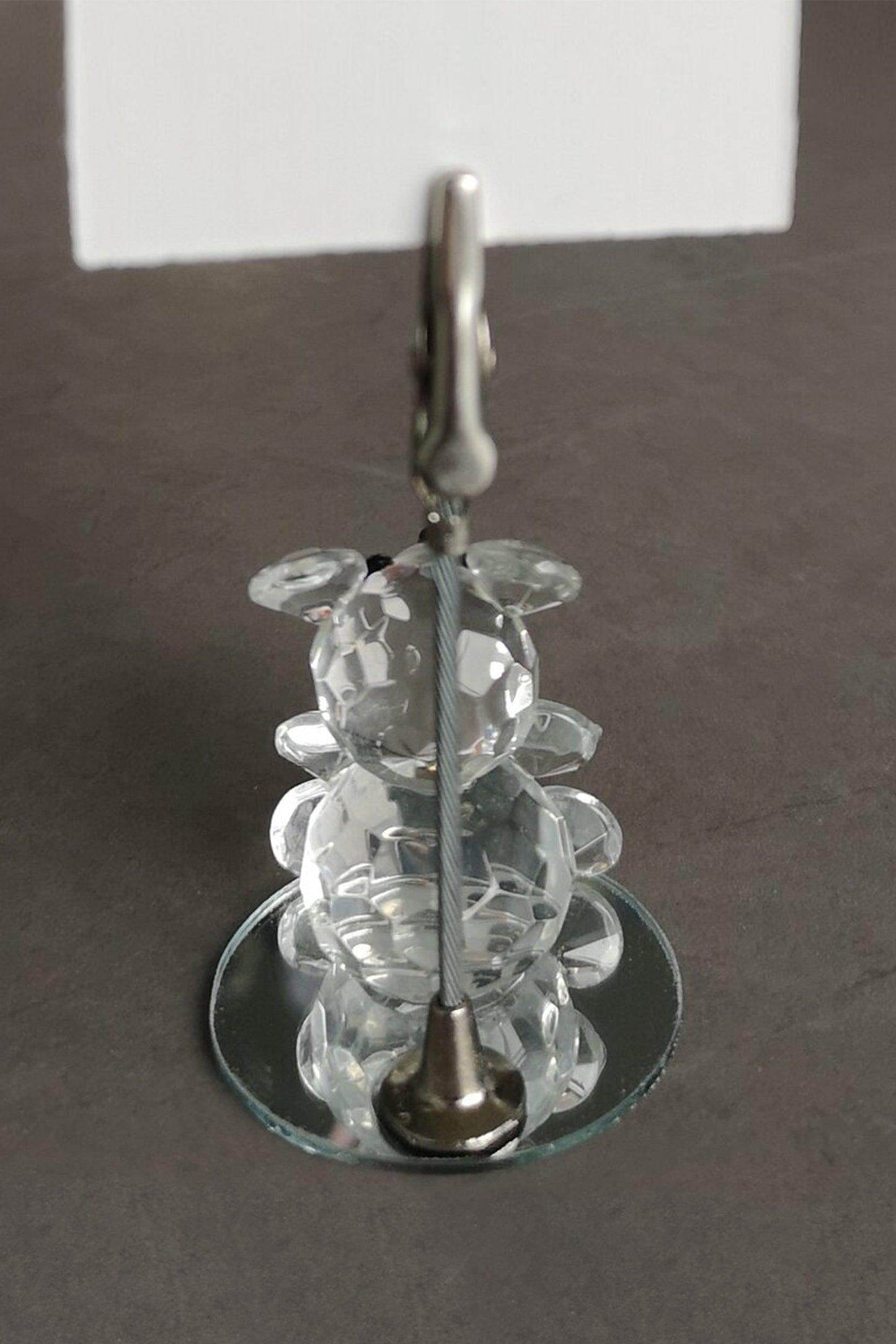 It's a Girl Crystal Teddy Bear Place Card Holders CGF0227 (Set of 6 pcs) - COCOMELODY