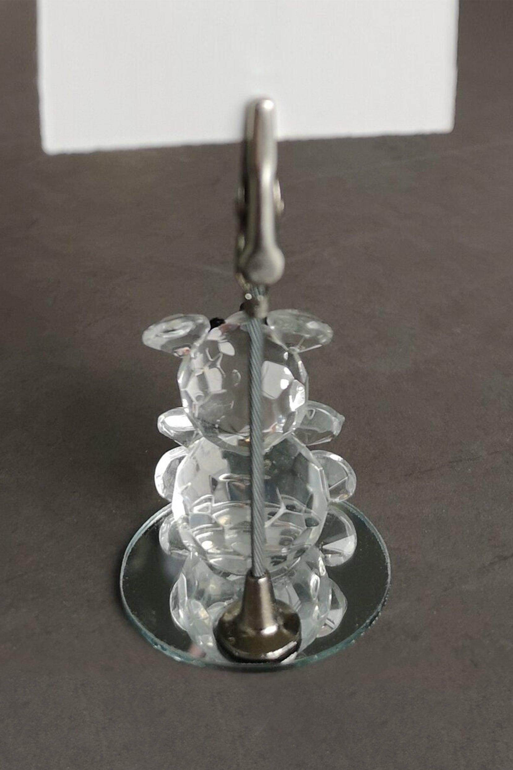 It's a Girl Crystal Teddy Bear Place Card Holders CGF0227 (Set of 6 pcs) - COCOMELODY