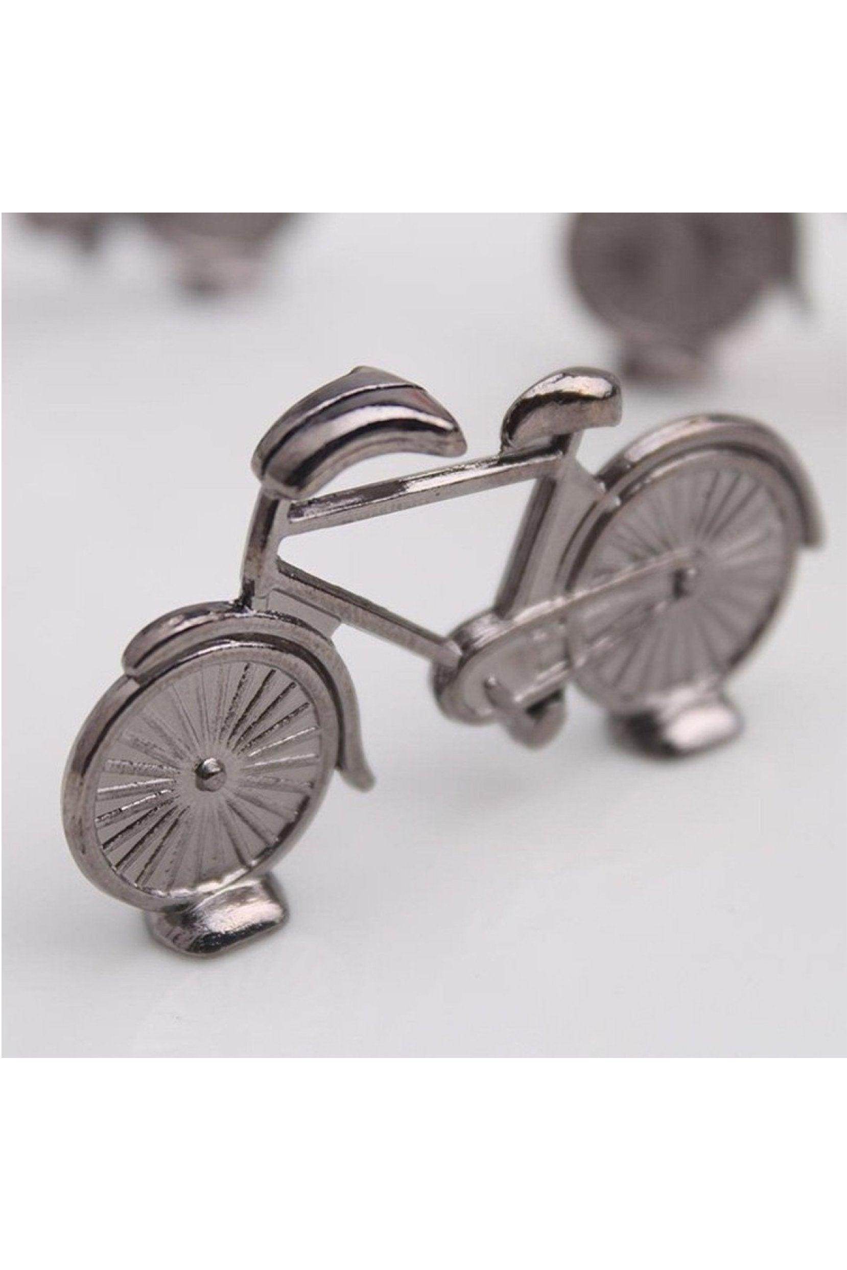 Pewter Bicycle Place Card Holders CGF0228 (Set of 6 pcs) - COCOMELODY