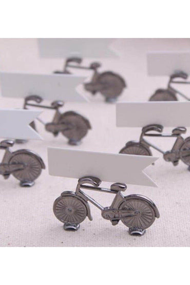 Pewter Bicycle Place Card Holders CGF0228 (Set of 6 pcs) - COCOMELODY