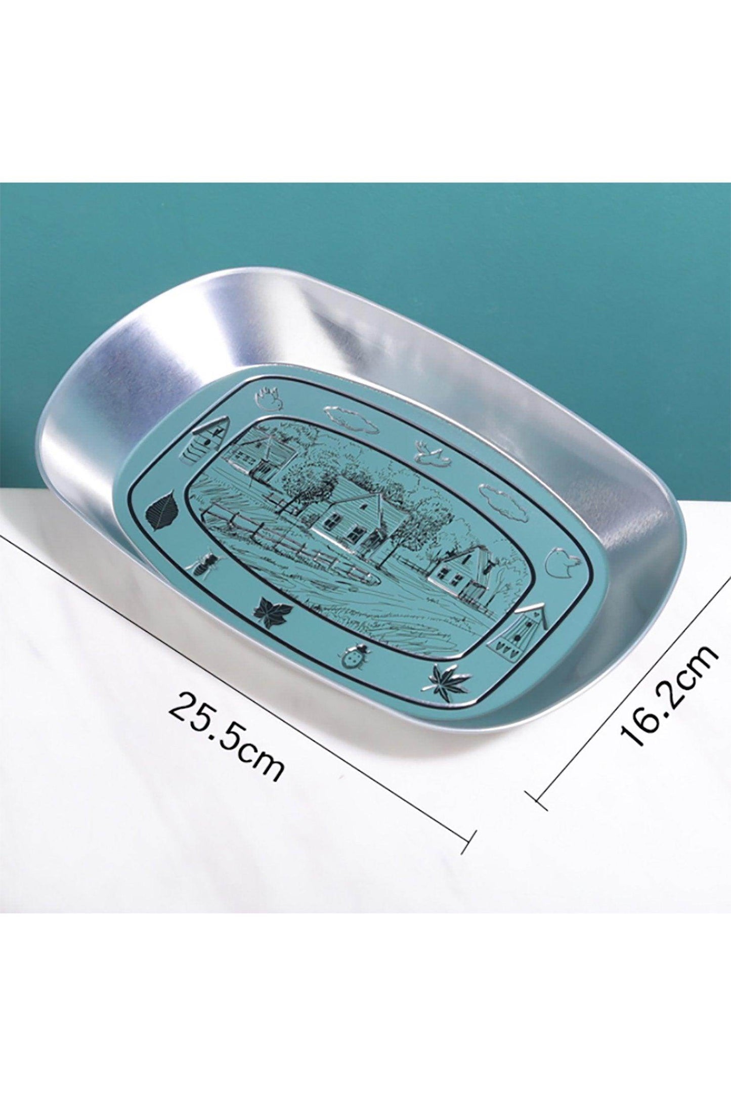 Rustic Dcorative Trays 10in by 6in CGF0237 (Set of 5 pcs) - COCOMELODY