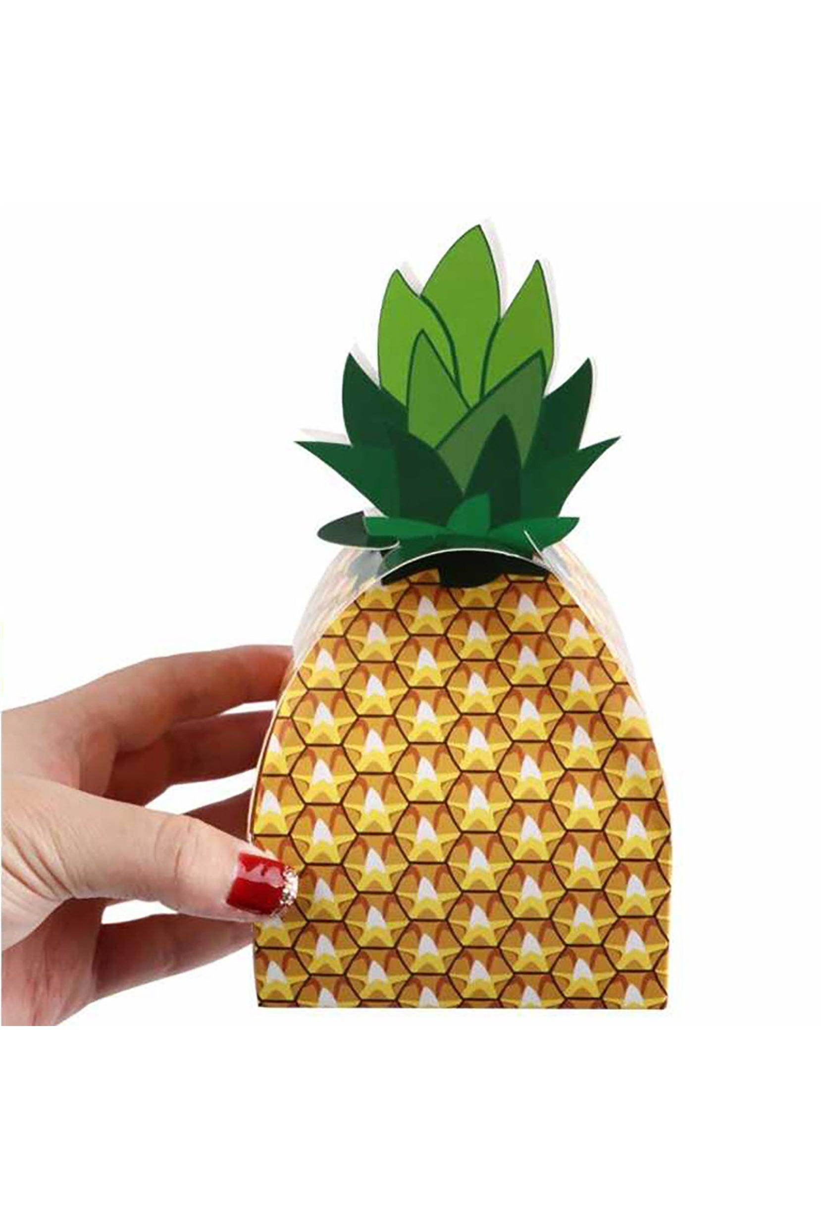 Pineapple Favor Box for Tropical Party CGF0241 (Set of 12 pcs) - COCOMELODY