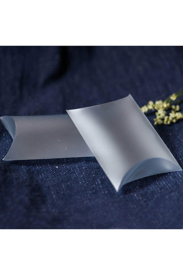 Frosted Pillow Boxes for Favors CGF0252 (Set of 12 pcs) - COCOMELODY