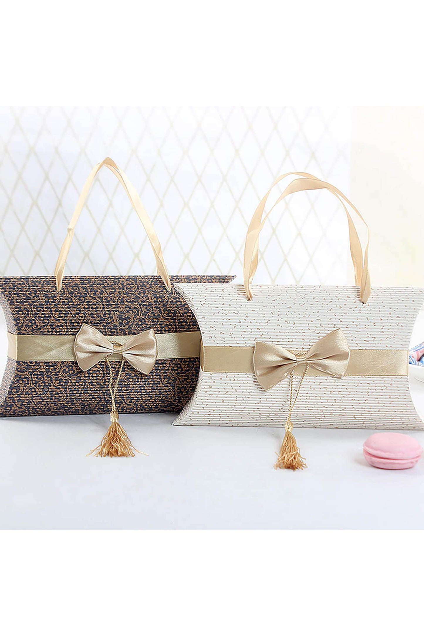 Corrugated Pillow Shaped Favor Boxes CGF0253 (Set of 12 pcs) - COCOMELODY