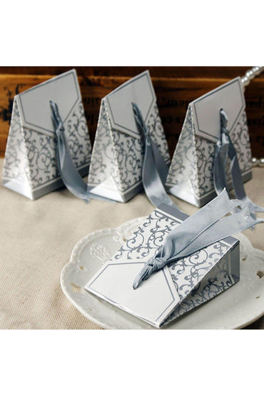 25th/50th Silver/Gold Anniversary Favor Boxes CGF0260 (Set of 12 pcs) - COCOMELODY