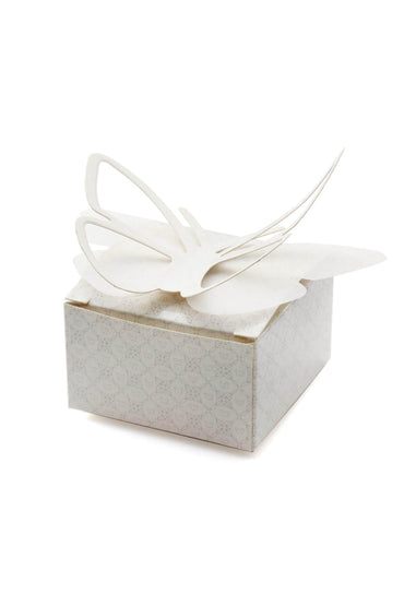 White 3D Butterfly Favor Boxes CGF0262 (Set of 12 pcs) - COCOMELODY
