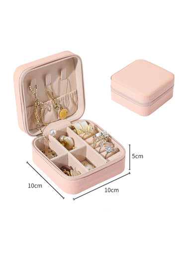 Girls Small Leather Jewelry Boxes for Travel CGF0270 (Set of 1 pcs) - COCOMELODY