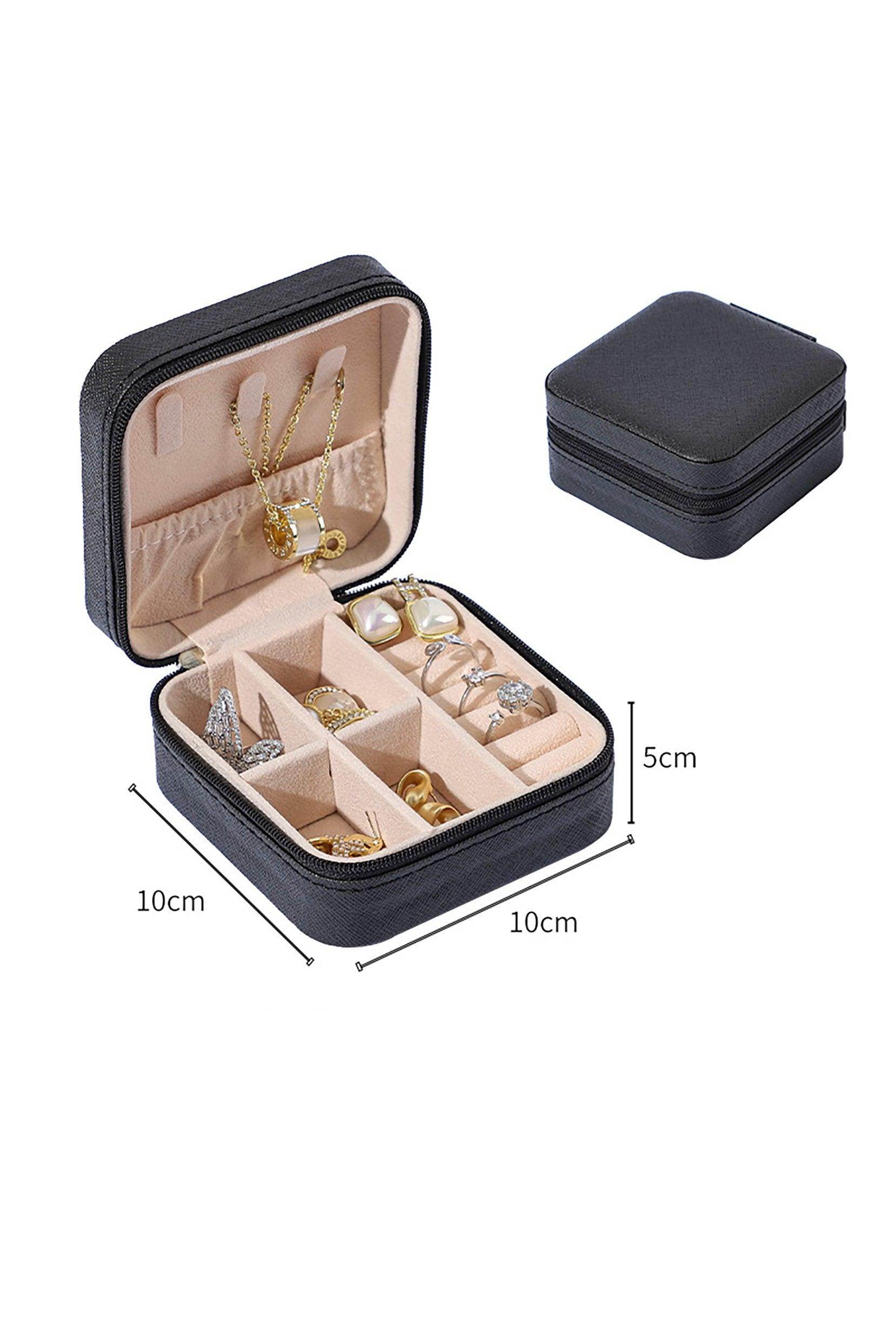 Girls Small Leather Jewelry Boxes for Travel CGF0270 (Set of 1 pcs) - COCOMELODY