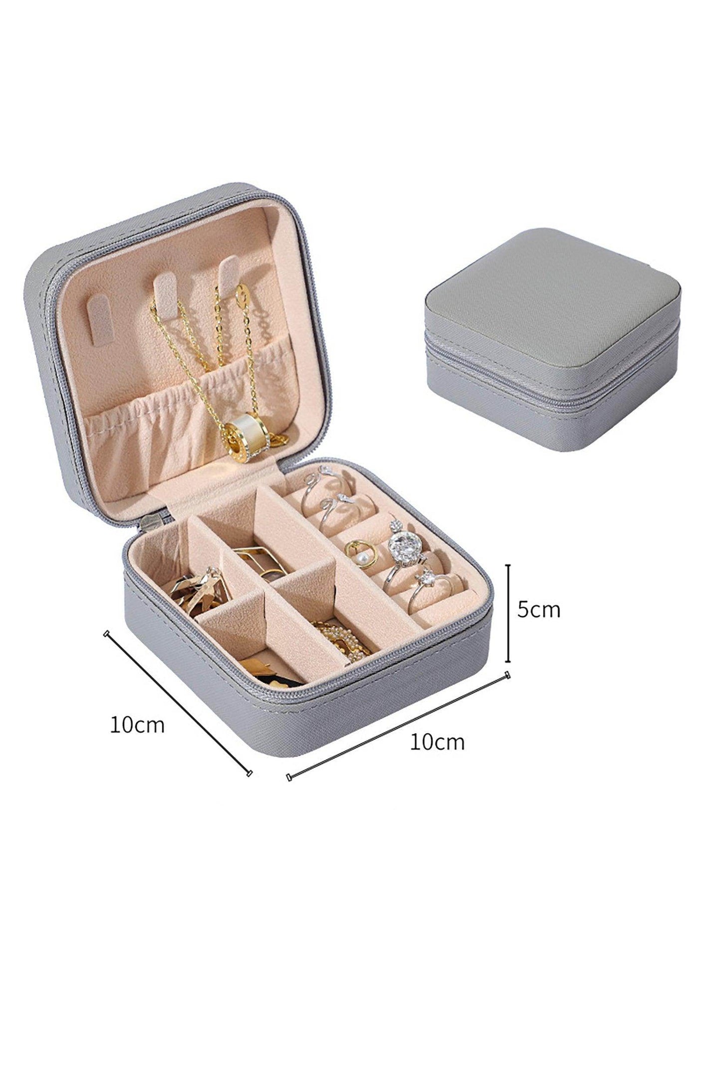 Girls Small Leather Jewelry Boxes for Travel CGF0270 (Set of 1 pcs) - COCOMELODY