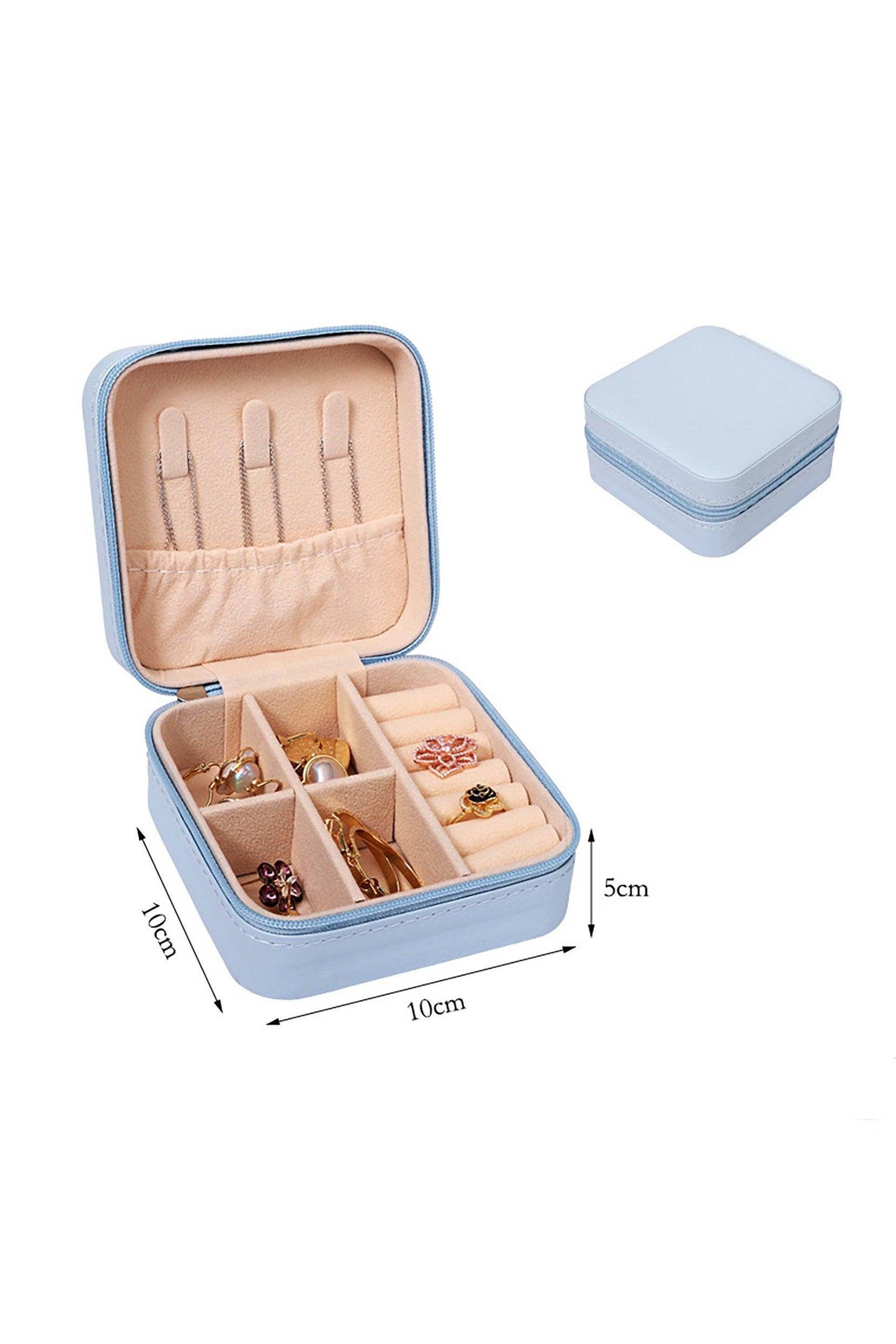 Girls Small Leather Jewelry Boxes for Travel CGF0270 (Set of 1 pcs) - COCOMELODY