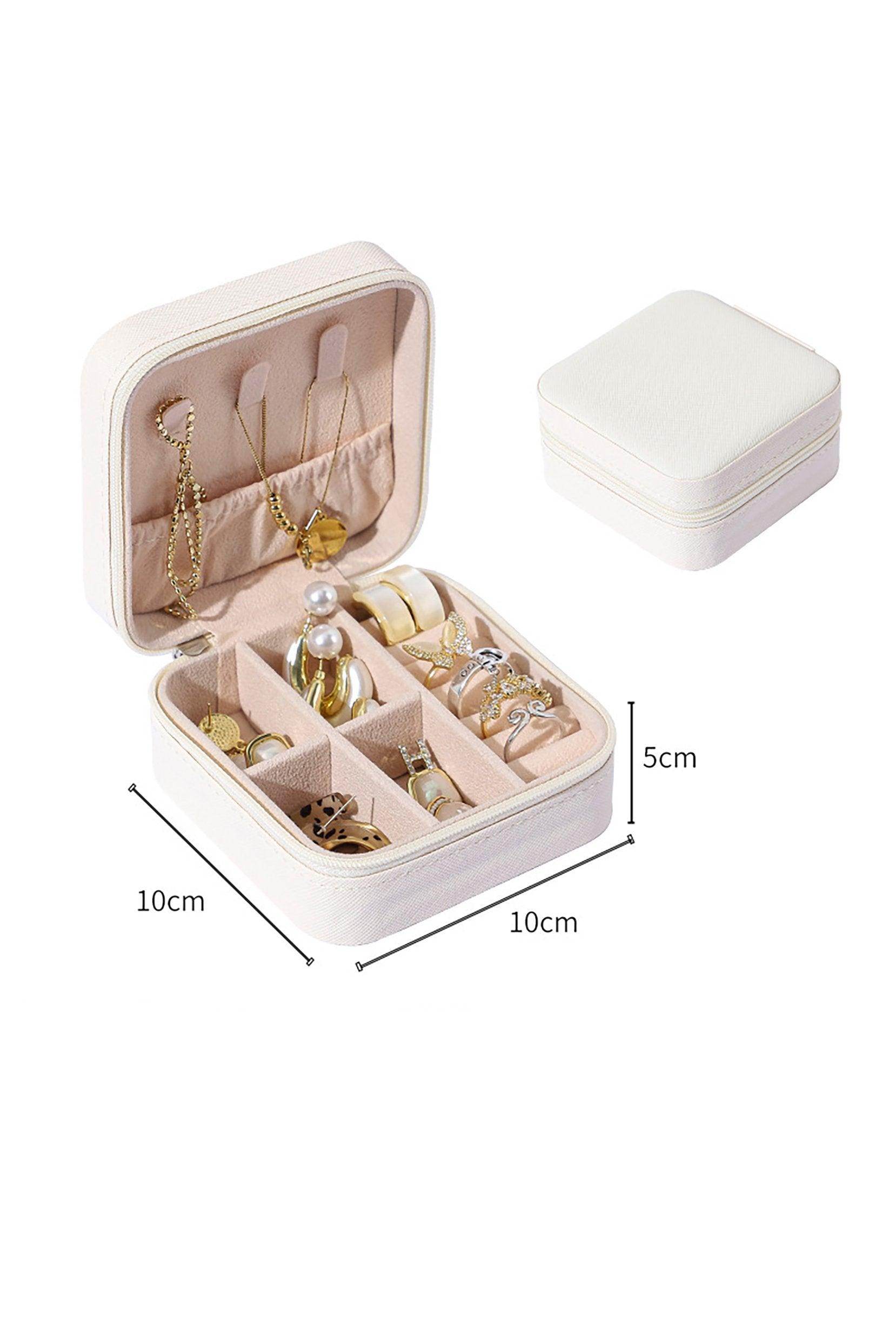 Girls Small Leather Jewelry Boxes for Travel CGF0270 (Set of 1 pcs) - COCOMELODY
