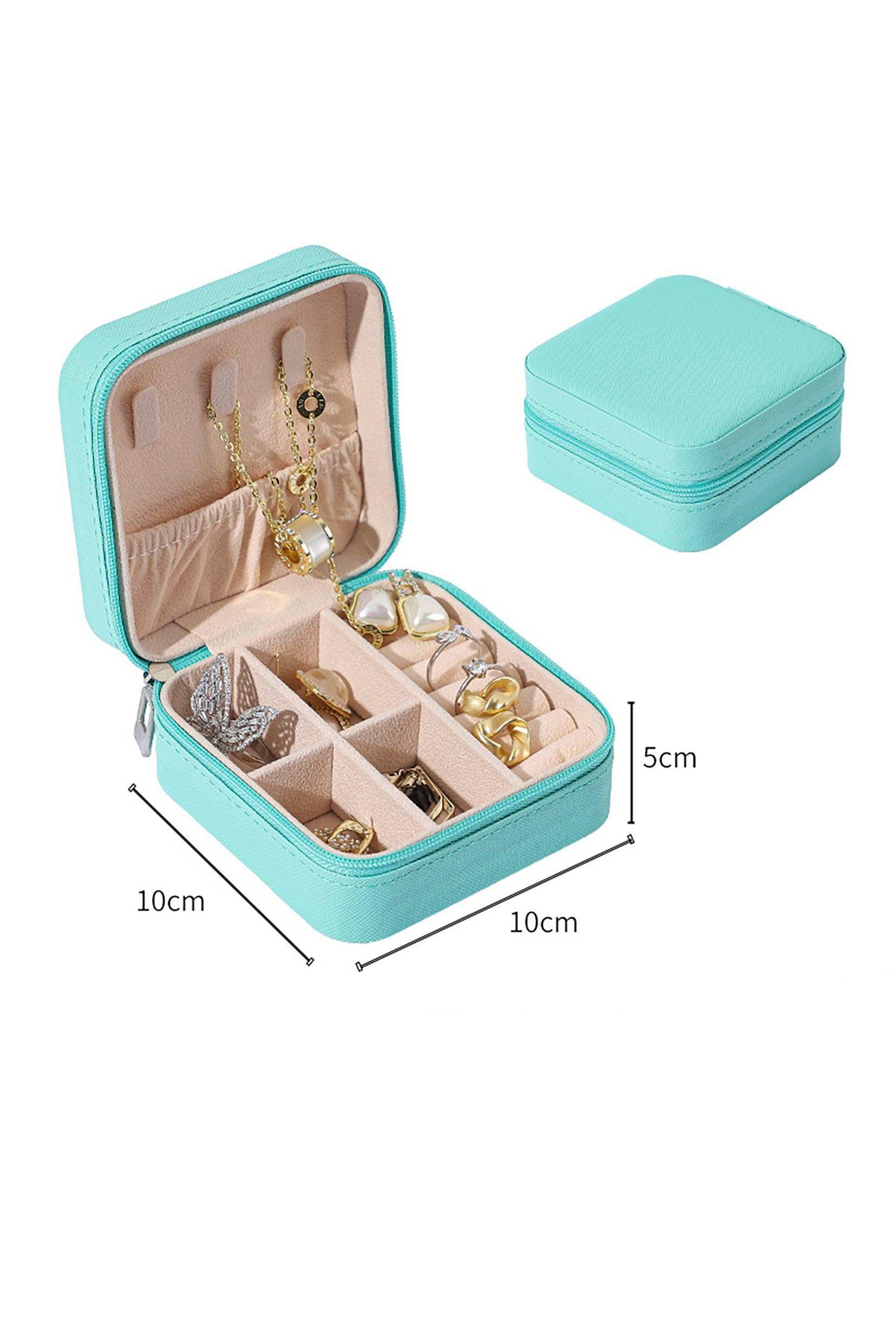 Girls Small Leather Jewelry Boxes for Travel CGF0270 (Set of 1 pcs) - COCOMELODY