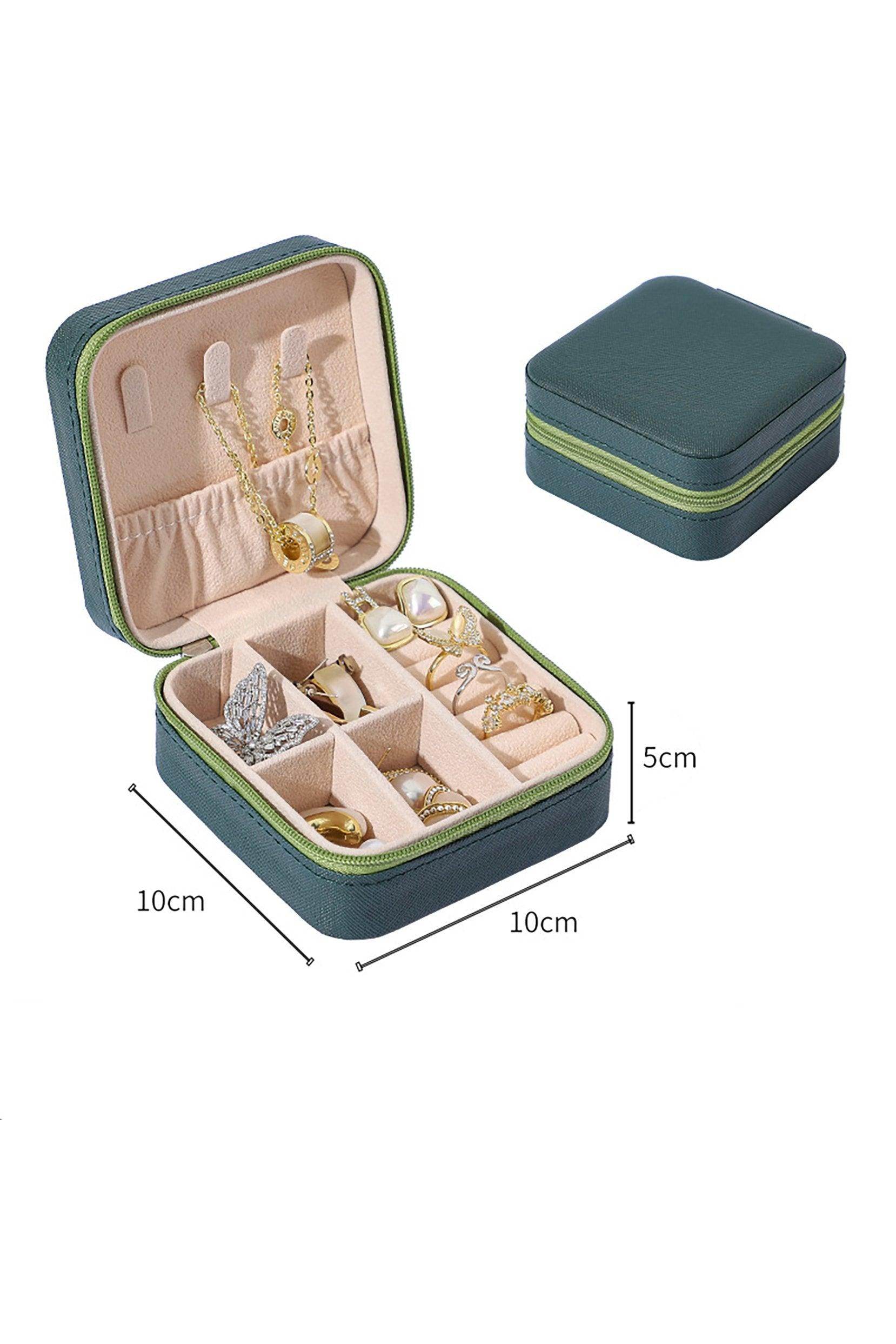 Girls Small Leather Jewelry Boxes for Travel CGF0270 (Set of 1 pcs) - COCOMELODY