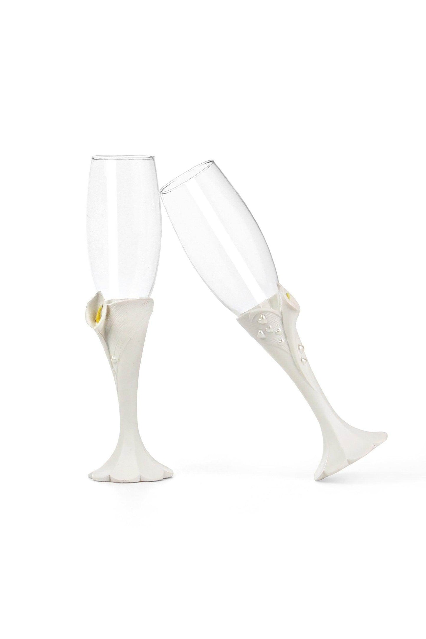 Calla Lily Toasting Flutes CGF0287 (Set of 1 pcs) - COCOMELODY