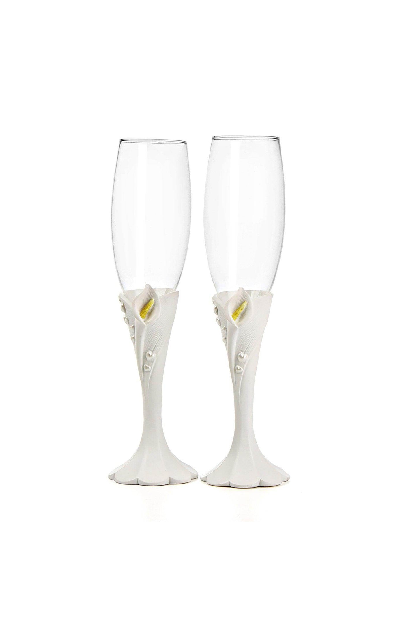Calla Lily Toasting Flutes CGF0287 (Set of 1 pcs) - COCOMELODY