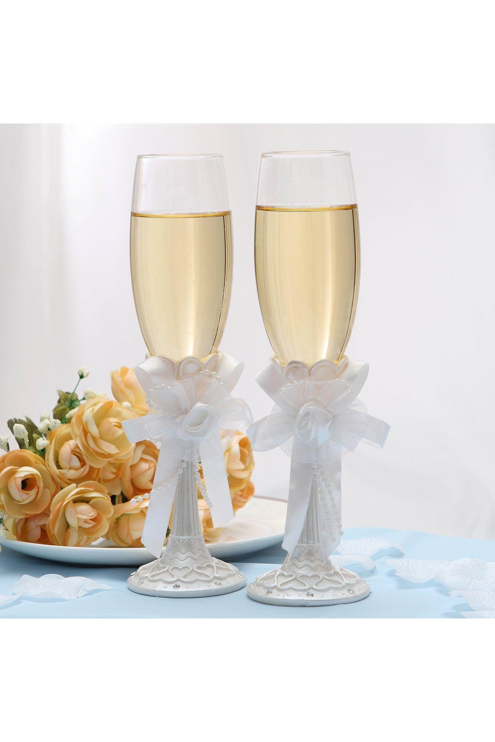 Elegance Wedding Champagne Glasses Set CGF0288 (Set of 1 pcs) - COCOMELODY