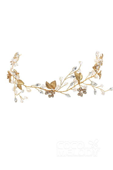 Alloy Headbands with Imitation Pearl and Crystals CH0207 - COCOMELODY