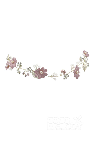 Alloy Headbands with Flower and Crystals CH0209 - COCOMELODY