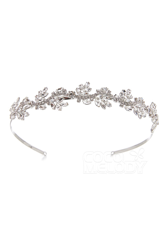 Alloy Tiaras with Crystals and Cubic Zirconia CH0236