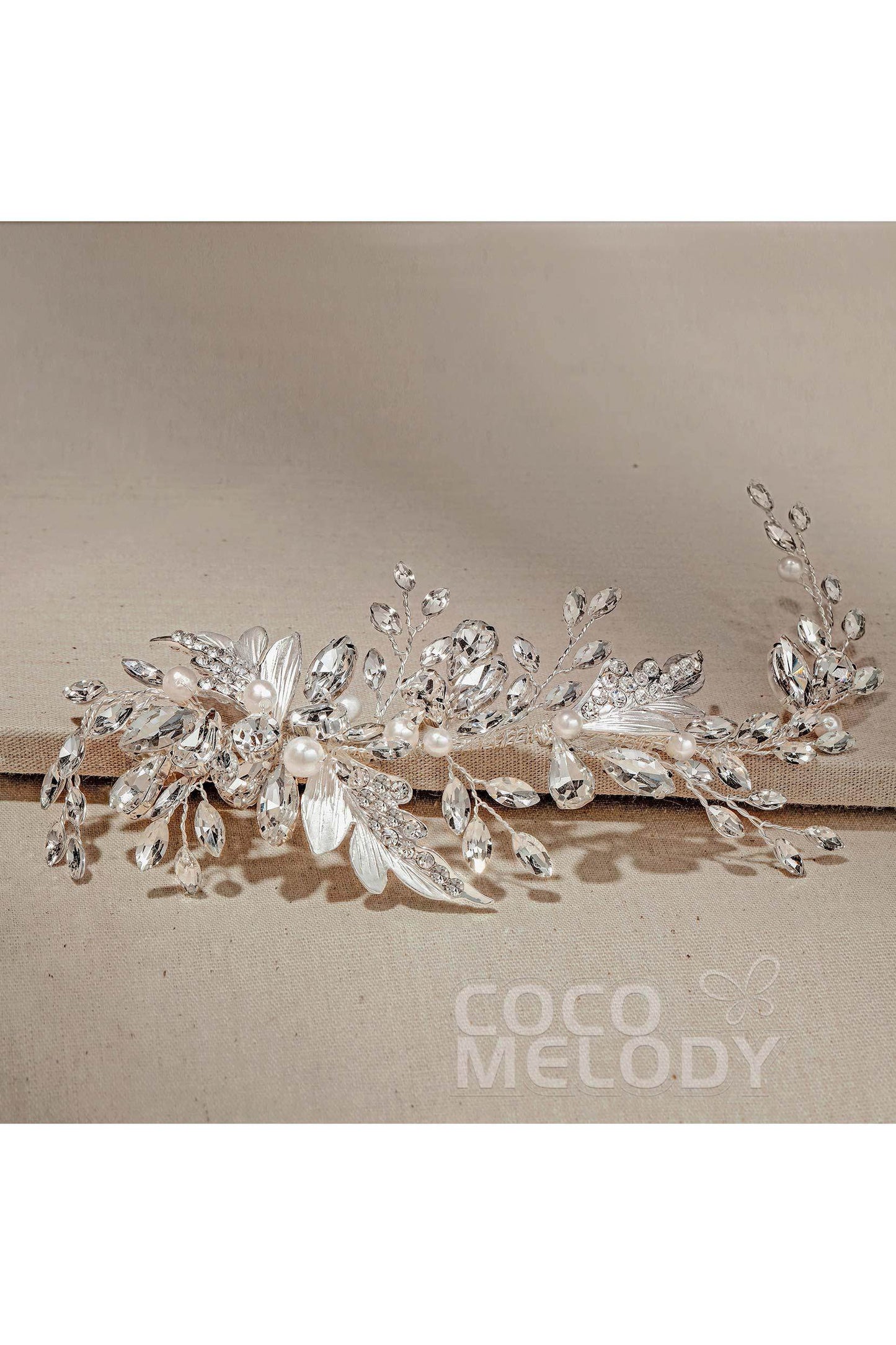 Alloy Headpieces with Imitation Pearl and Rhinestone CH0272 - COCOMELODY