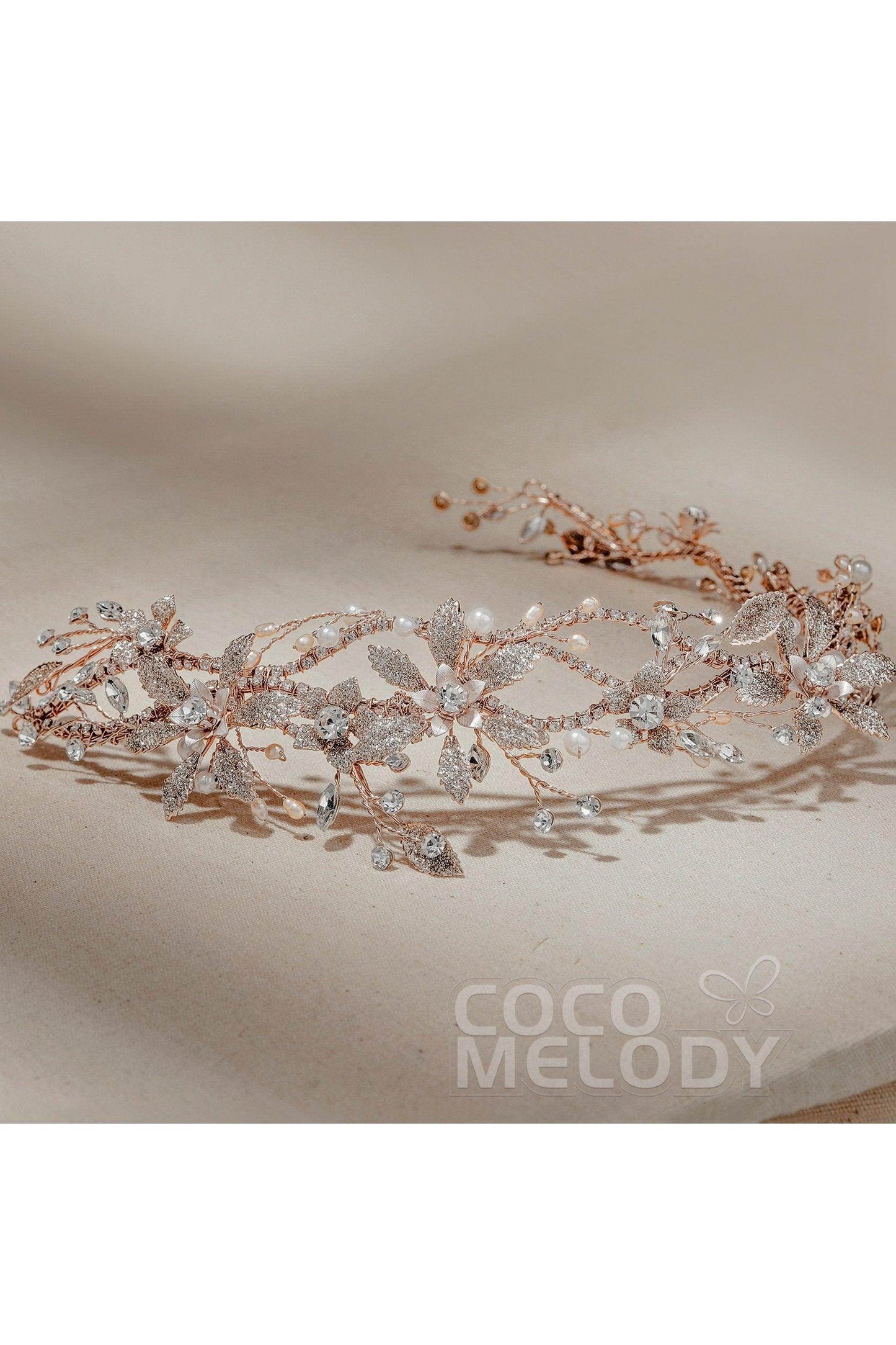 Alloy Headpieces with Pearl and Rhinestone CH0273 - COCOMELODY