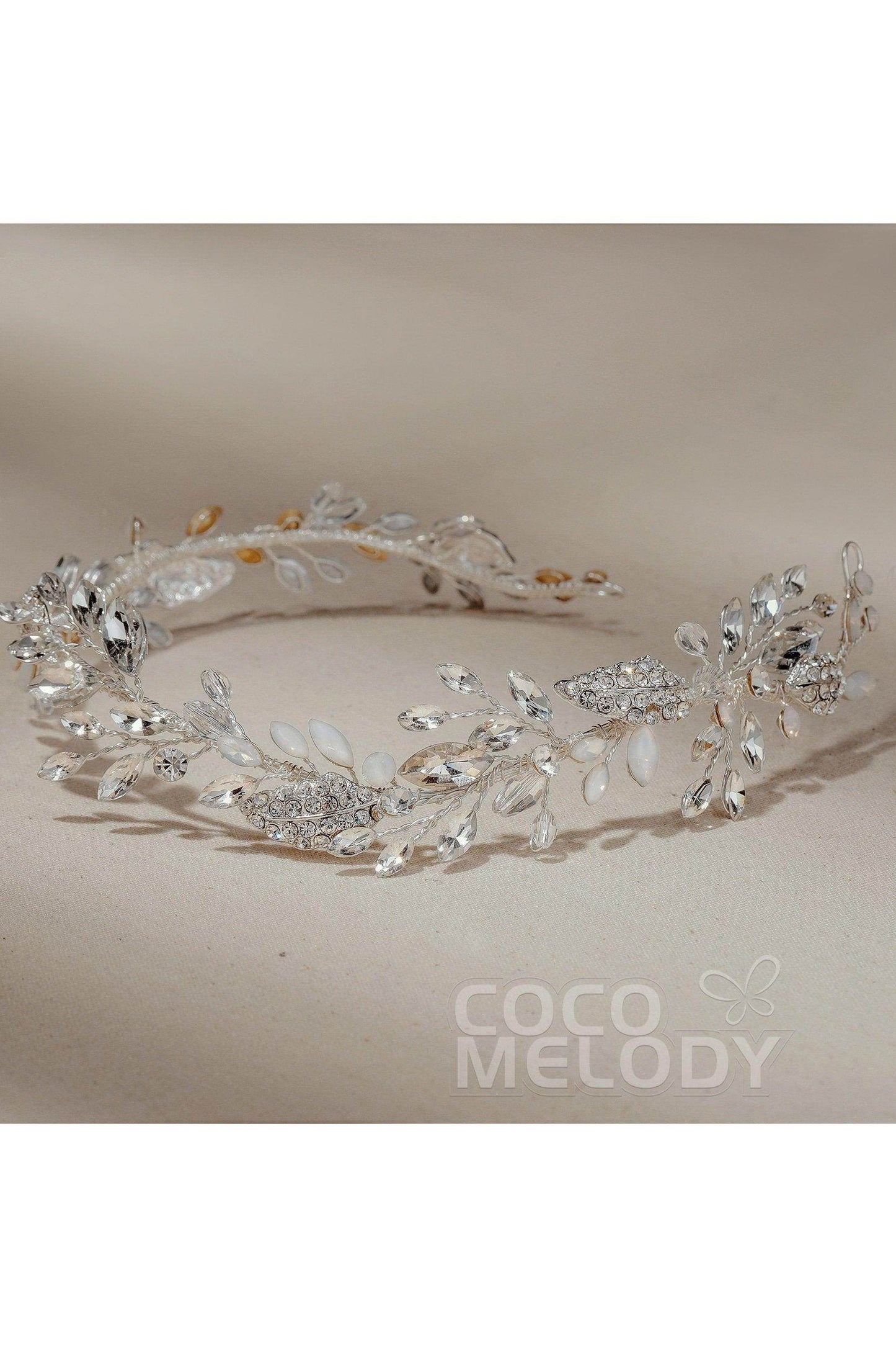 Alloy Headpieces with Rhinestone and Opal CH0274 - COCOMELODY