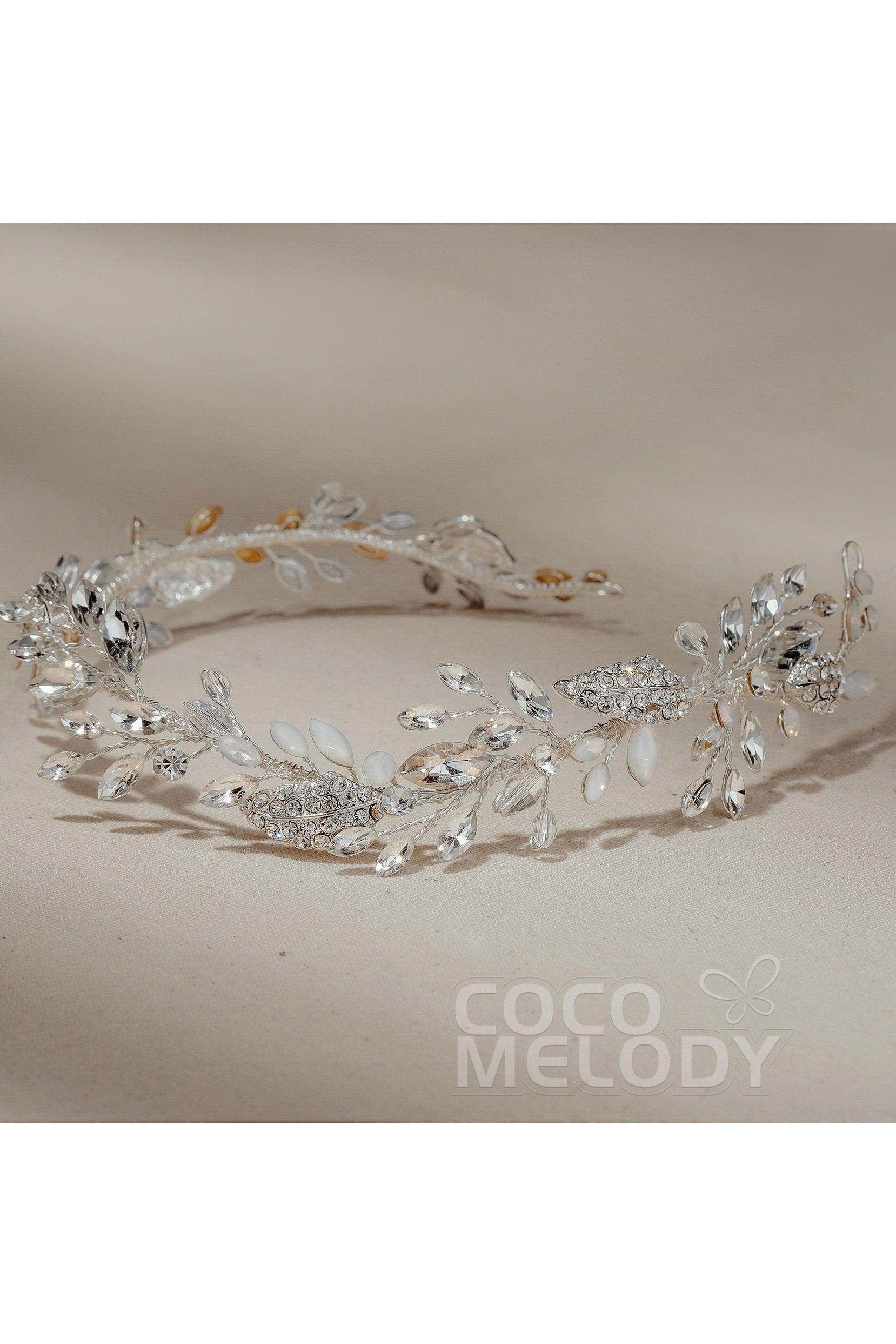 Alloy Headpieces with Rhinestone and Opal CH0274 - COCOMELODY