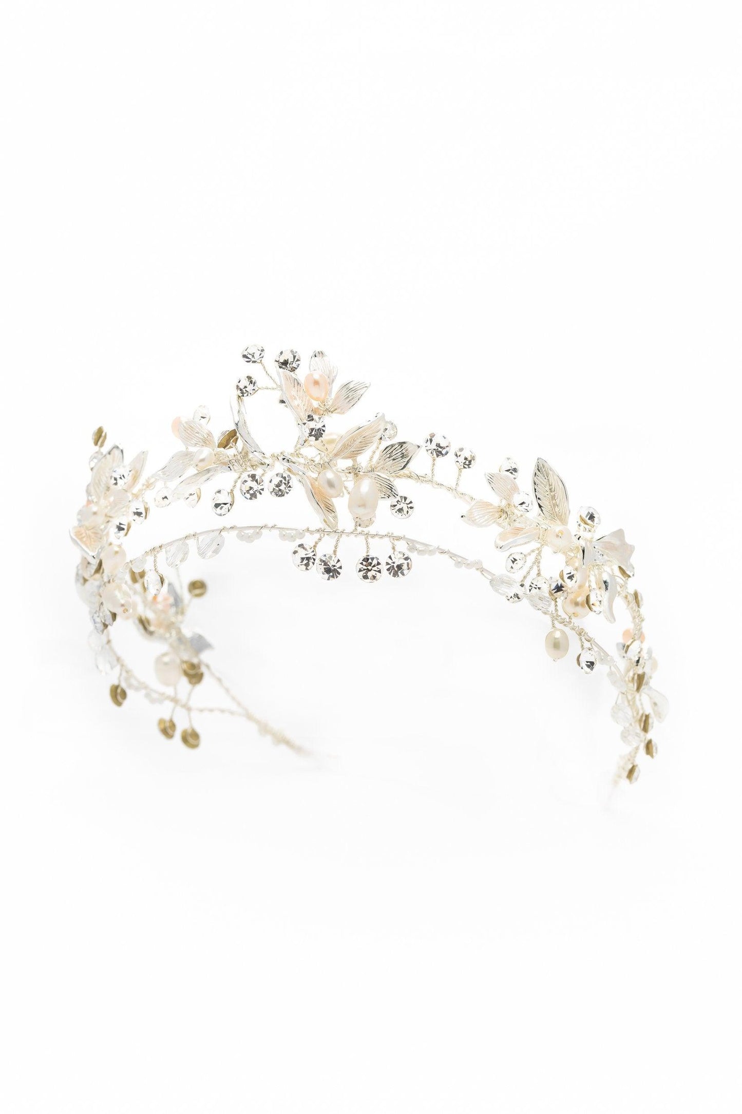 Alloy Headbands with Pearl Rhinestone CH0375 - COCOMELODY