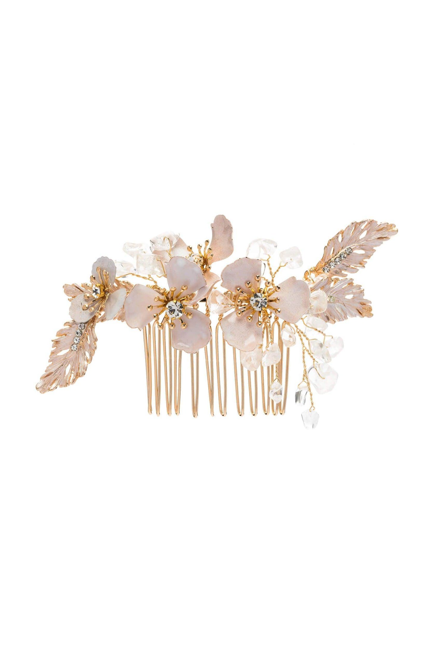 Alloy Hair Combs with Rhinestone CH0379 - COCOMELODY