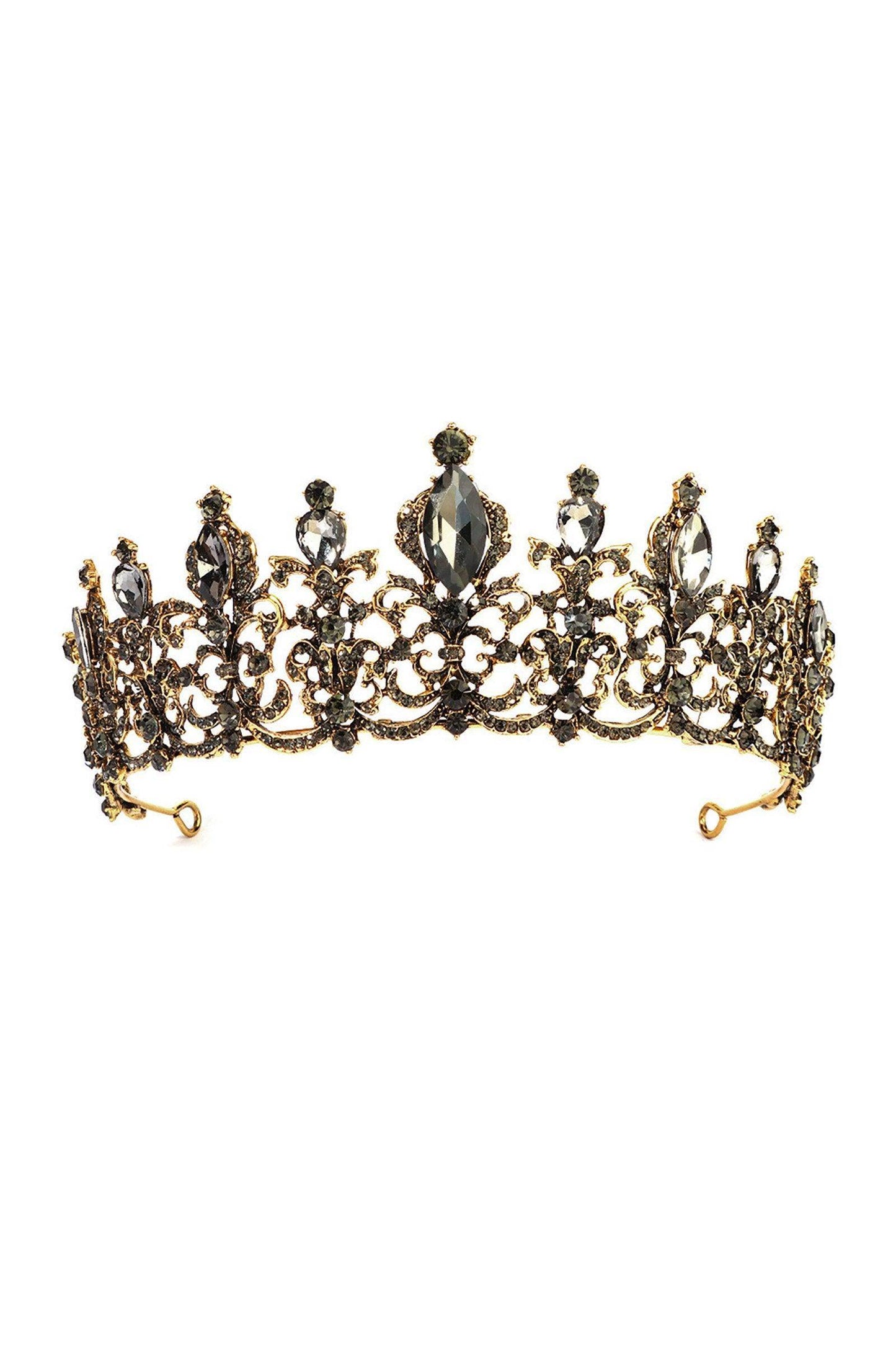 Alloy Tiaras with Rhinestone CH0390 - COCOMELODY