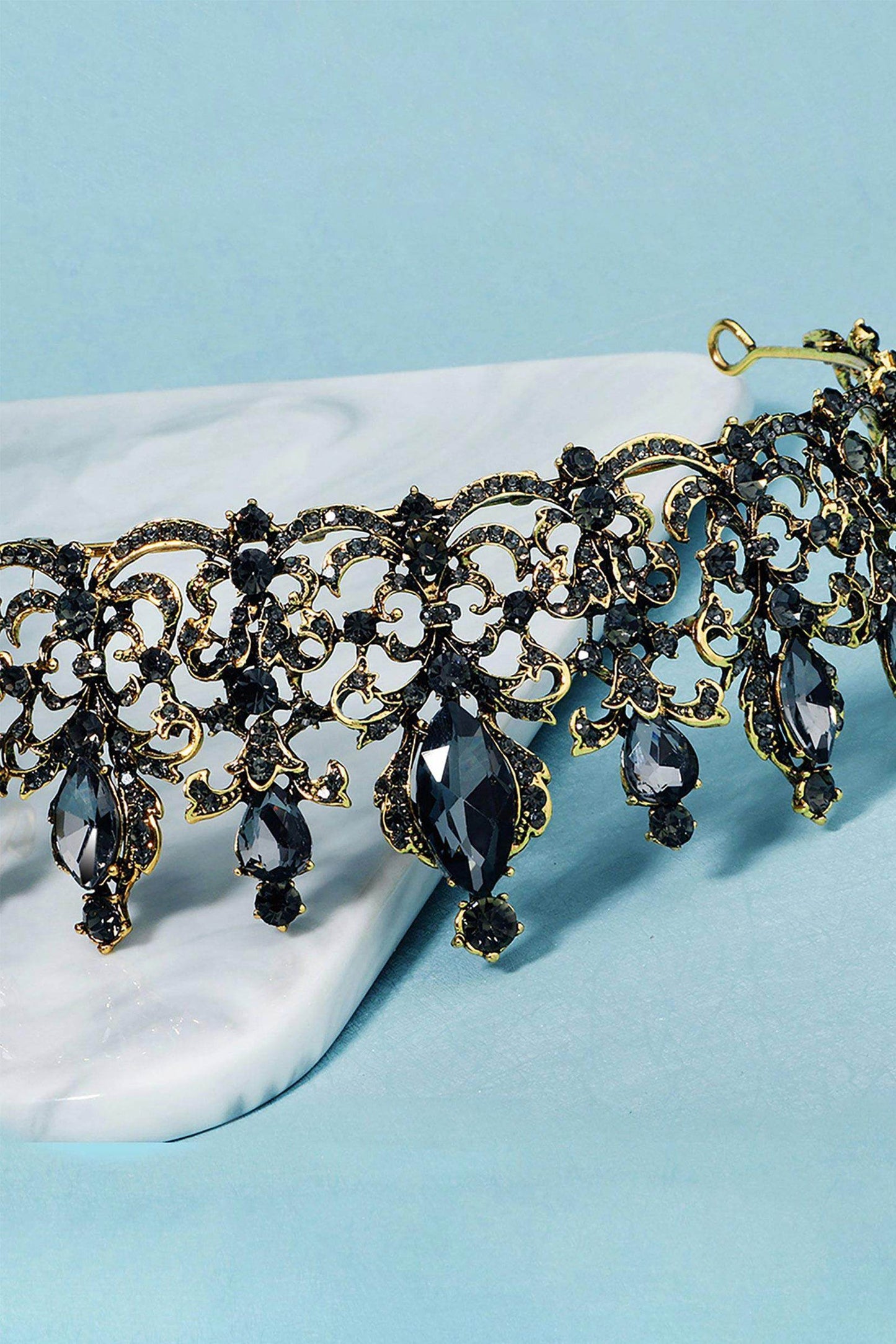 Alloy Tiaras with Rhinestone CH0390 - COCOMELODY