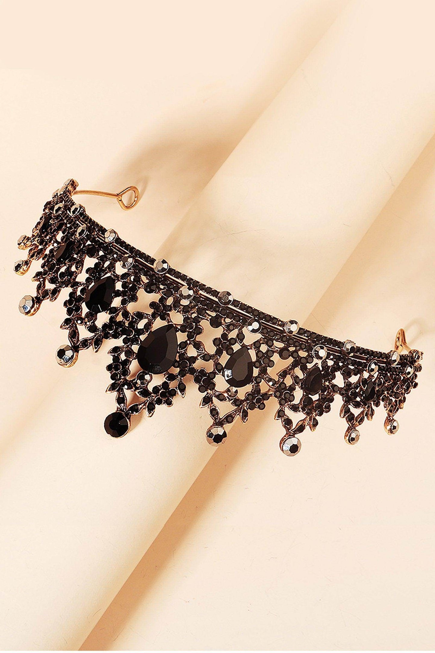 Alloy Tiaras with Rhinestone CH0391 - COCOMELODY