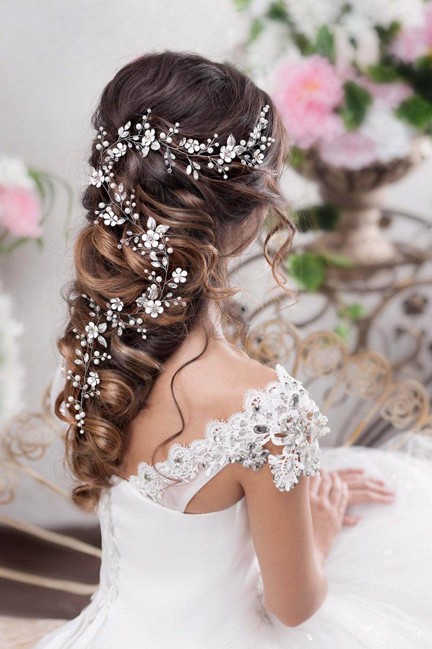Alloy Headbands with Pearls CH0407 - COCOMELODY