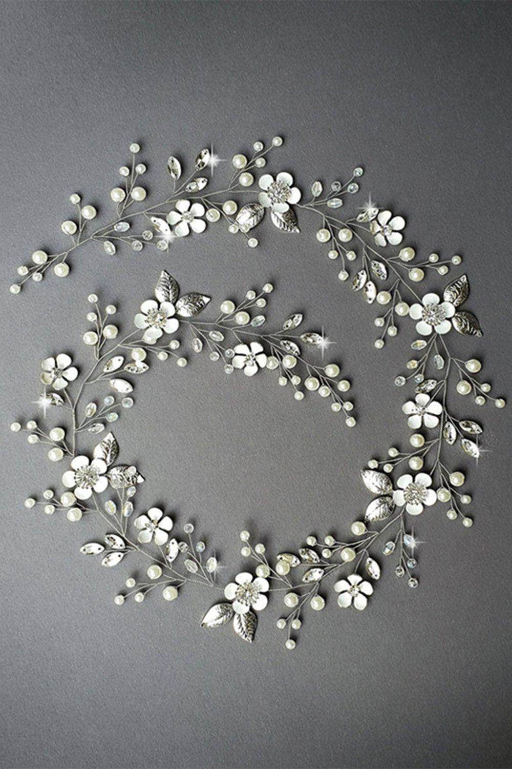 Alloy Headbands with Pearls CH0407 - COCOMELODY