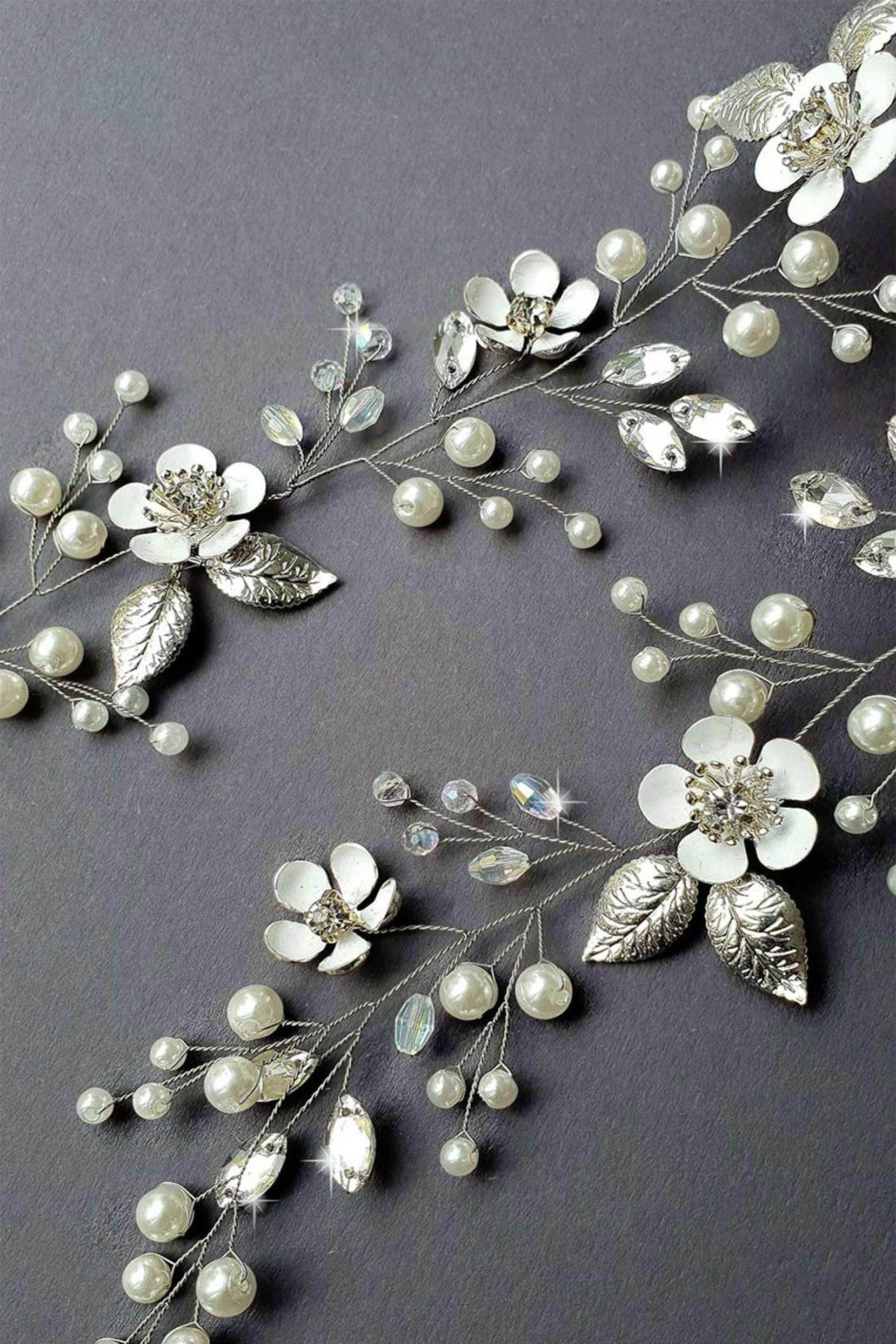 Alloy Headbands with Pearls CH0407 - COCOMELODY