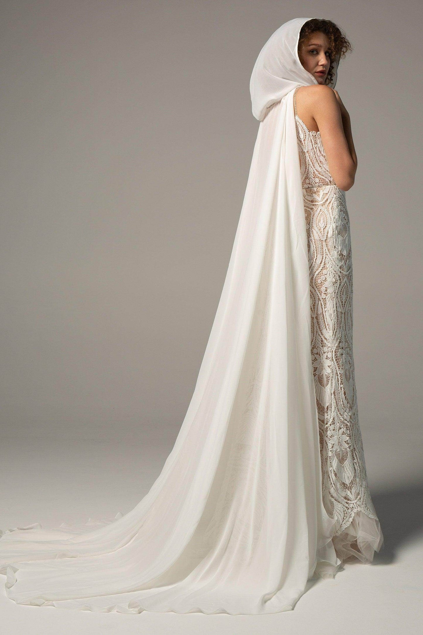 Queenly Chiffon Wedding Wrap CJ0070 - COCOMELODY