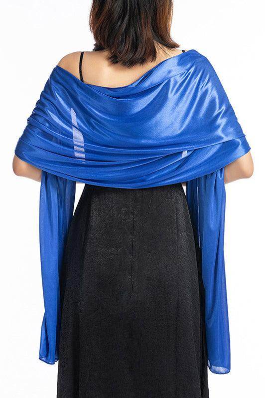 Elastic Silk like Satin Shawl with CJ0099 - COCOMELODY