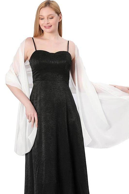 Chiffon Shawl with CJ0100 - COCOMELODY