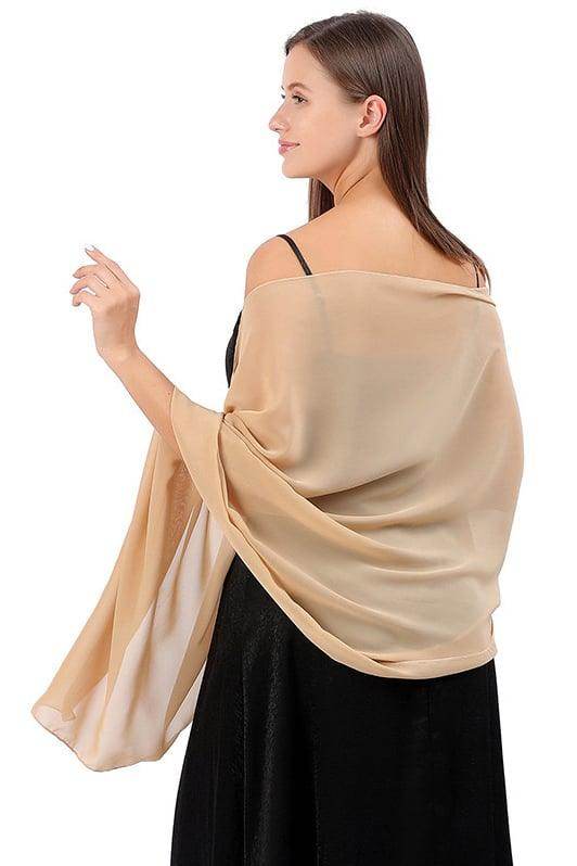 Chiffon Shawl with CJ0100 - COCOMELODY