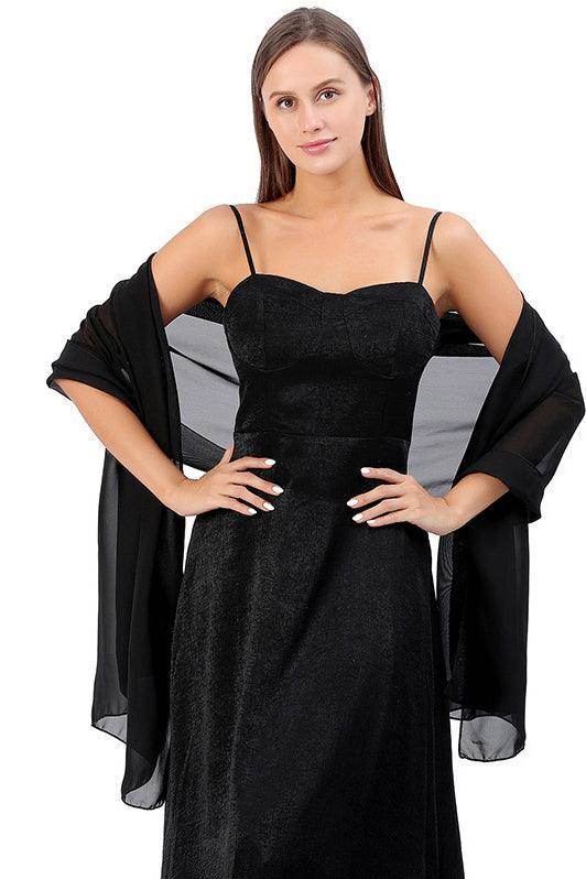 Chiffon Shawl with CJ0100 - COCOMELODY