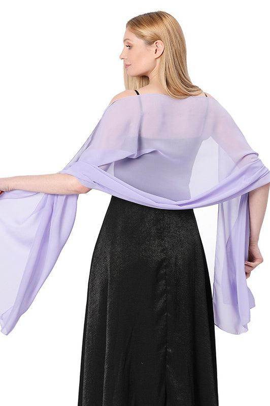 Chiffon Shawl with CJ0100 - COCOMELODY